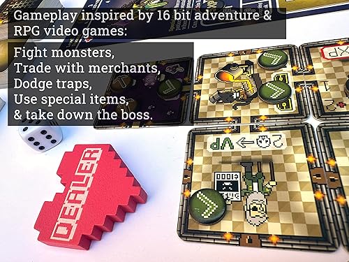 Miniatura 7 de Juego de mesa Dungeons and Feelings  1 edición  Juego de mesa híbrido social y de estrategia  Ice Breaker  Juego de preguntas  RPG  Aventura