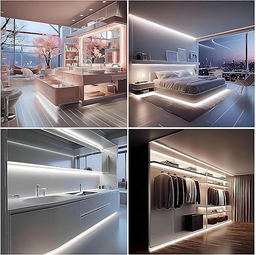 Miniatura 92 de Tira de luces LED cortas de 5 V USB LED, iluminación para gabinete, tira de luz LED COB de 3000 K, blanco cálido, no regulable, luces LED pequeñas