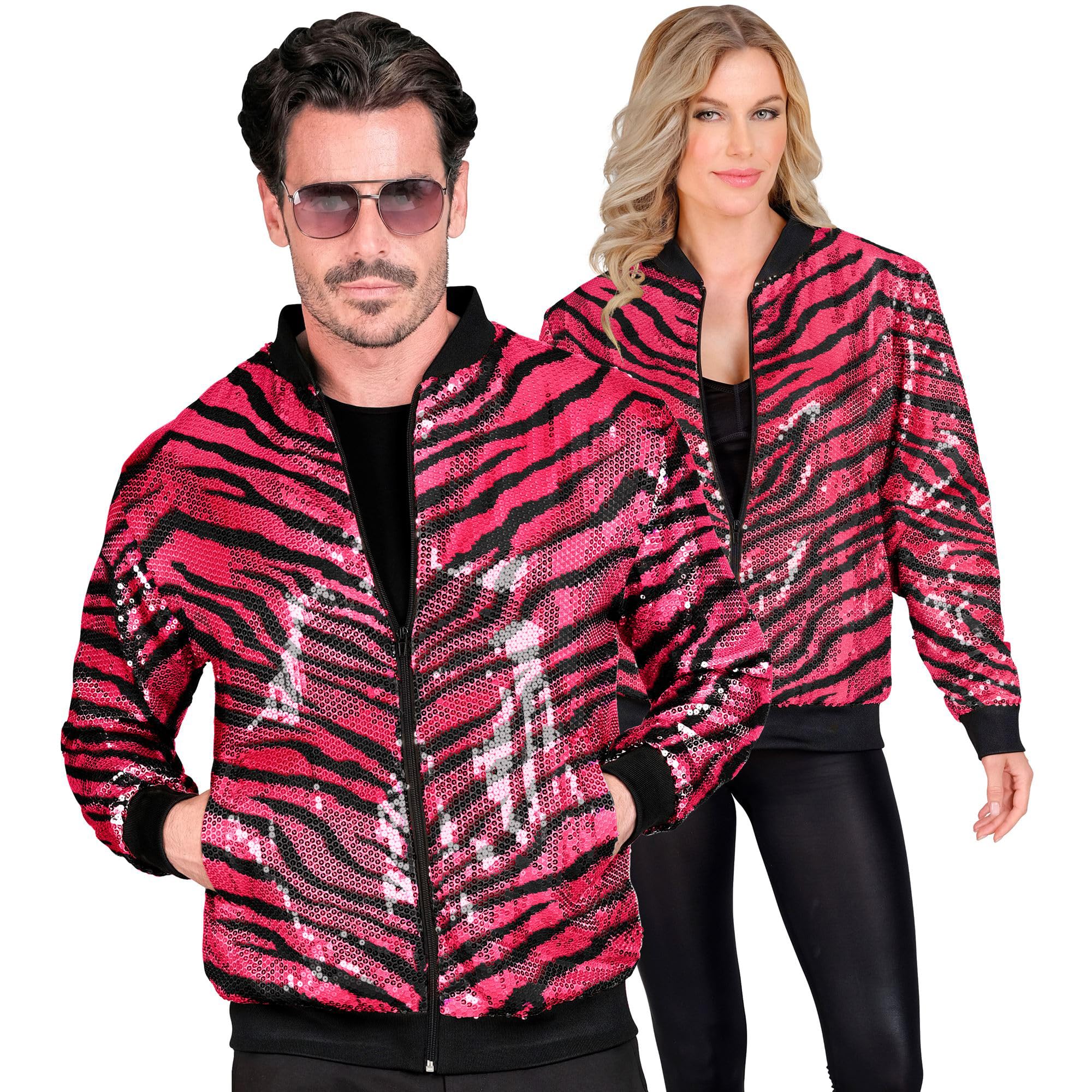 Chaqueta bomber con lentejuelas para adultos ideal en festivales de música y carnaval 7