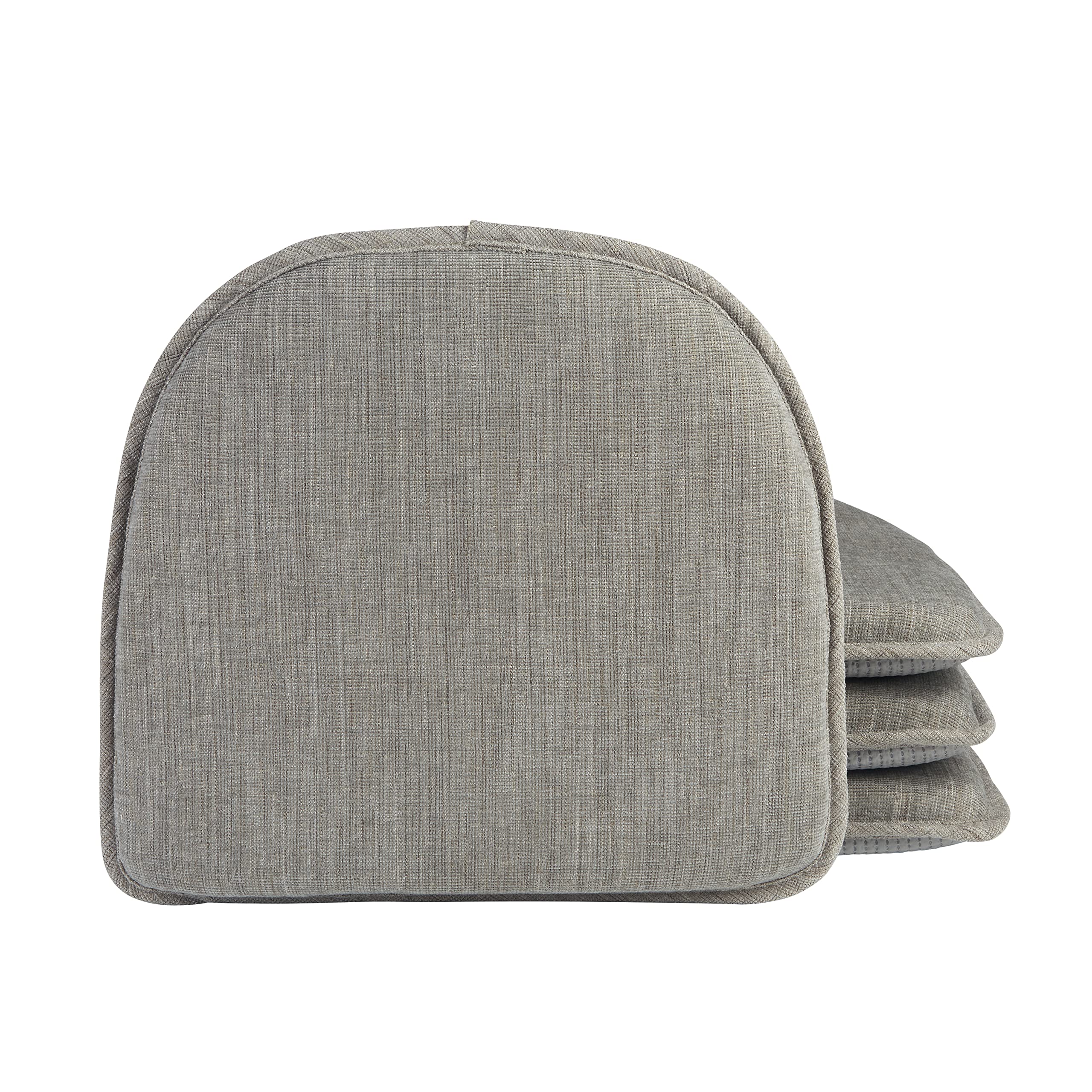 Klear Vu Raindrop The Gripper - Cojines Antideslizantes Para Silla, Suave Y Cómoda, Almohada De Asiento Para Cocina, Comedor U Oficina, 4 Unidades (paquete De 1), Color Paloma