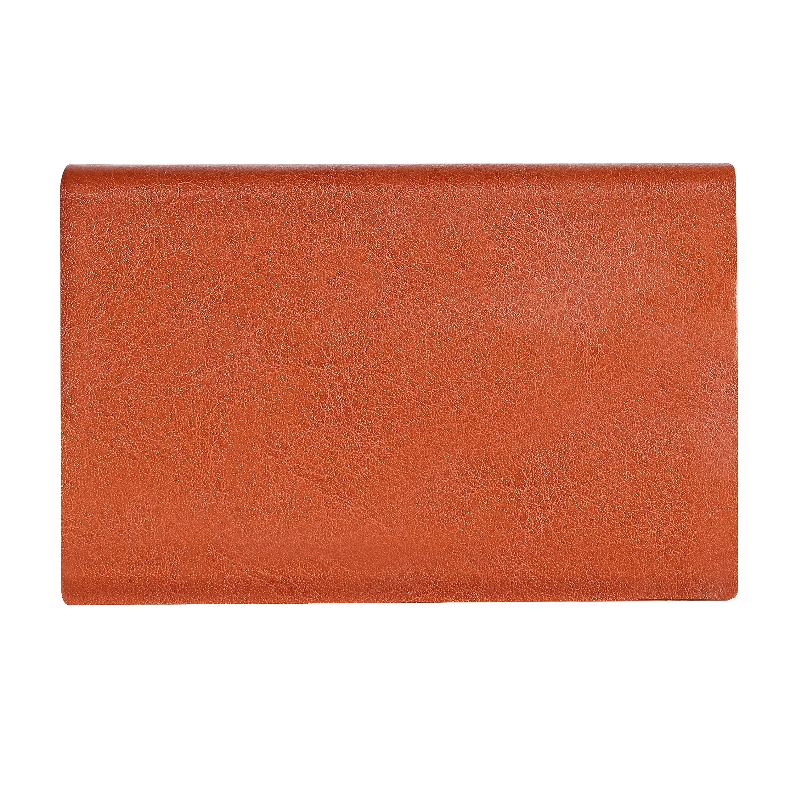LOREM Tan Small Pocket Sized Metal ID, Credit-Debit Card Holder with Magnetic Shut Button for Men & Women WL610-UF-A 2