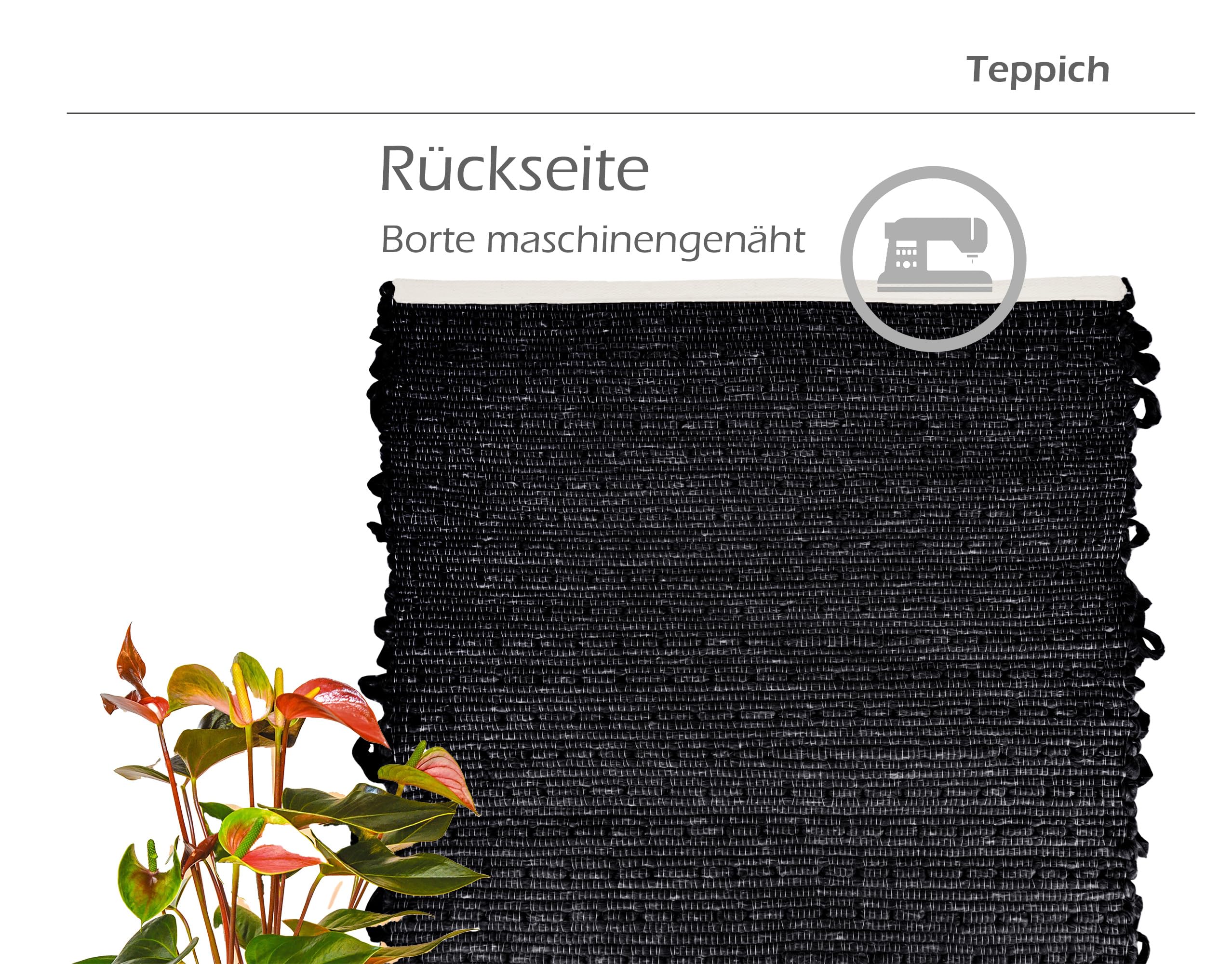 Lashuma Badteppiche für Fußbodenheizung Farbe: Schwarz kleine Badmatte Größe: 50x70 cm