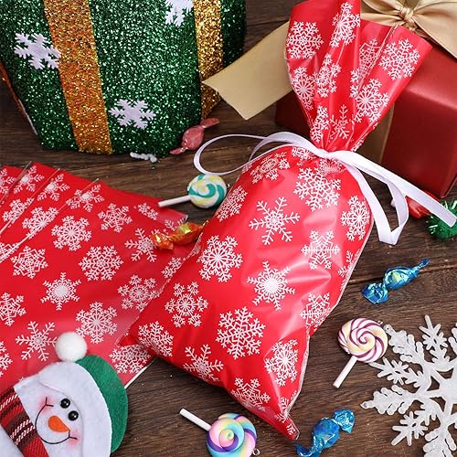 Miniatura 3 de 100 bolsas de celofán para golosinas de Halloween o para Navidad, bolsas de plástico OPP con cinta para amarrar para Halloween o Navidad,