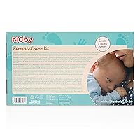 Vista 10 de Nuby Baby Hand & Footprint Kit with Frame That Holds Four 3 x 3" Photos & 1 Clay Print Kit for Newborn Girls & Boys, Personalized Baby Gift