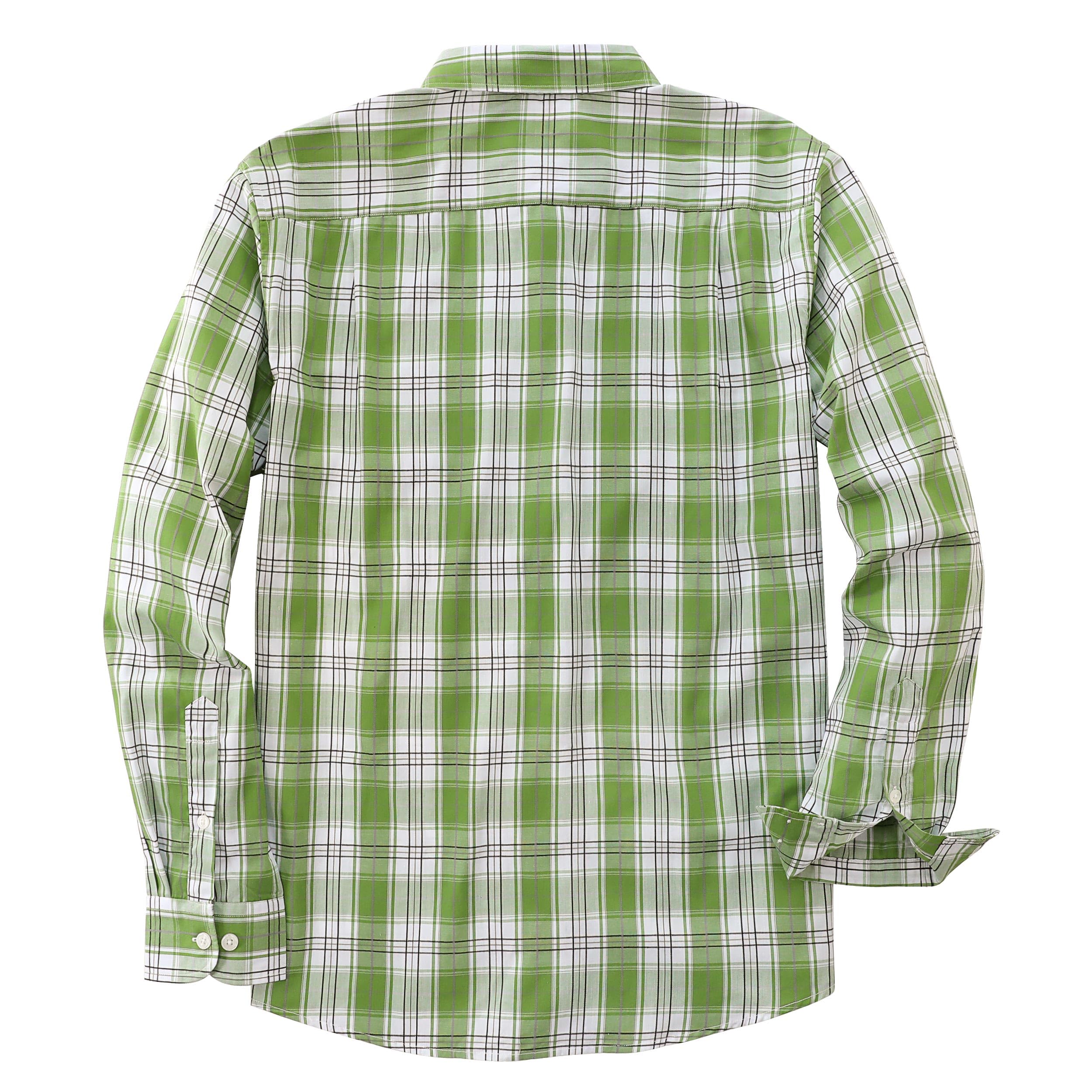 Dubinik® Camicia Uomo Camicia Quadri Uomo Casual Leggero Botton Down Regular Fit Conformate Camicia Uomo Taschini