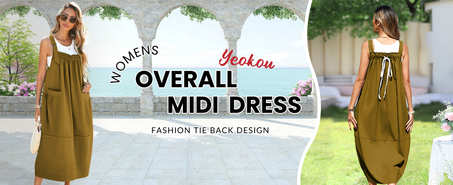 Amazon.com: Yeokou Womens Overall Dress Cotton Barrel Midi Travel Dress Loose Fit Adjustable Straps Big Pockets Jumpsuits(Apricot-S) : Clothing, Shoes & Jewelry Amazon.com: Yeokou Womens Overall Dress Cotton Barrel Midi Travel Dress Loose Fit Adjustable Straps Big Pockets Jumpsuits(Apricot-S) : Clothing, Shoes & Jewelry