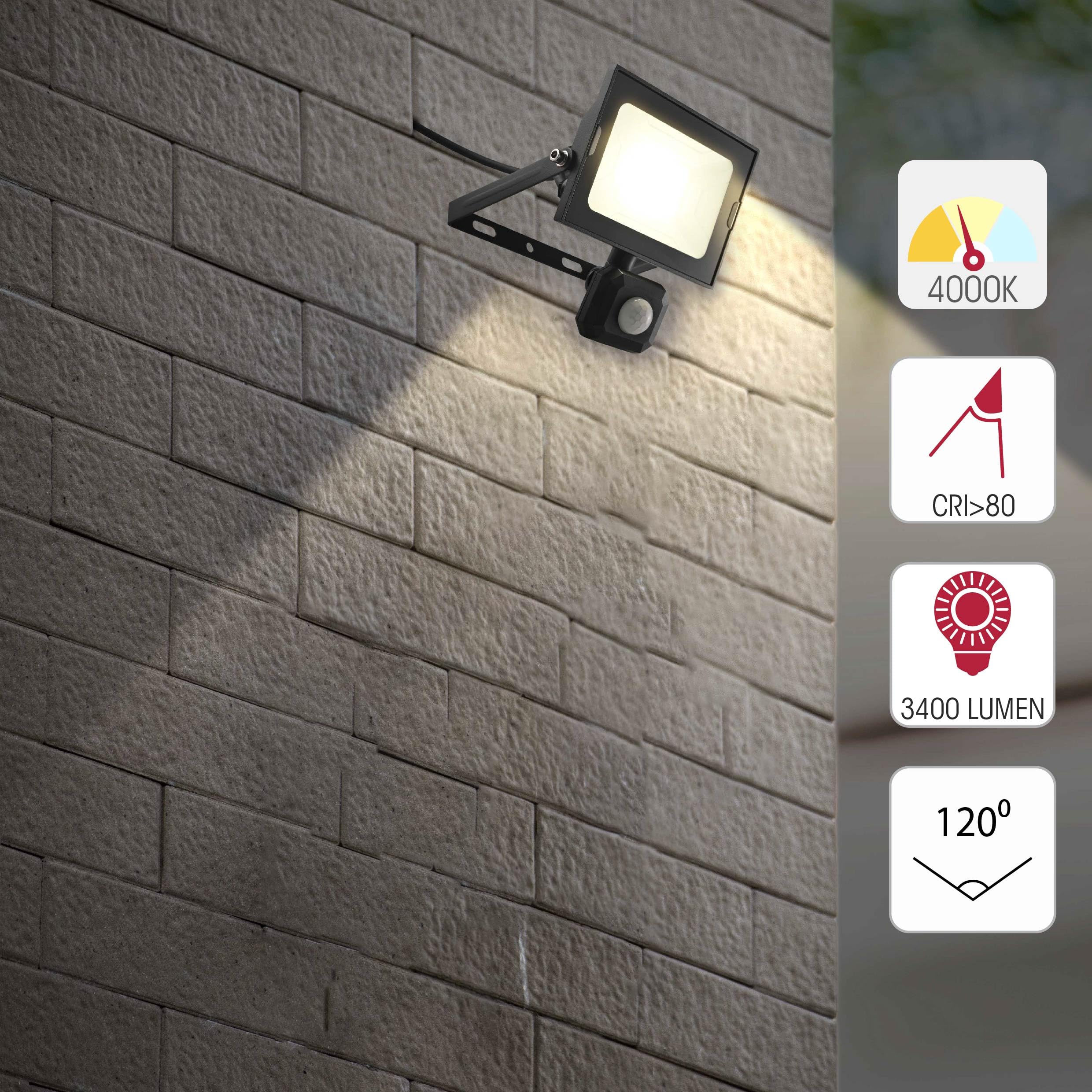 TEKLED Apollo Security Lights Outdoor Motion Sensor, Weatherproof 10W-50W PIR Motion Sensor Lights Outdoor - Image 3