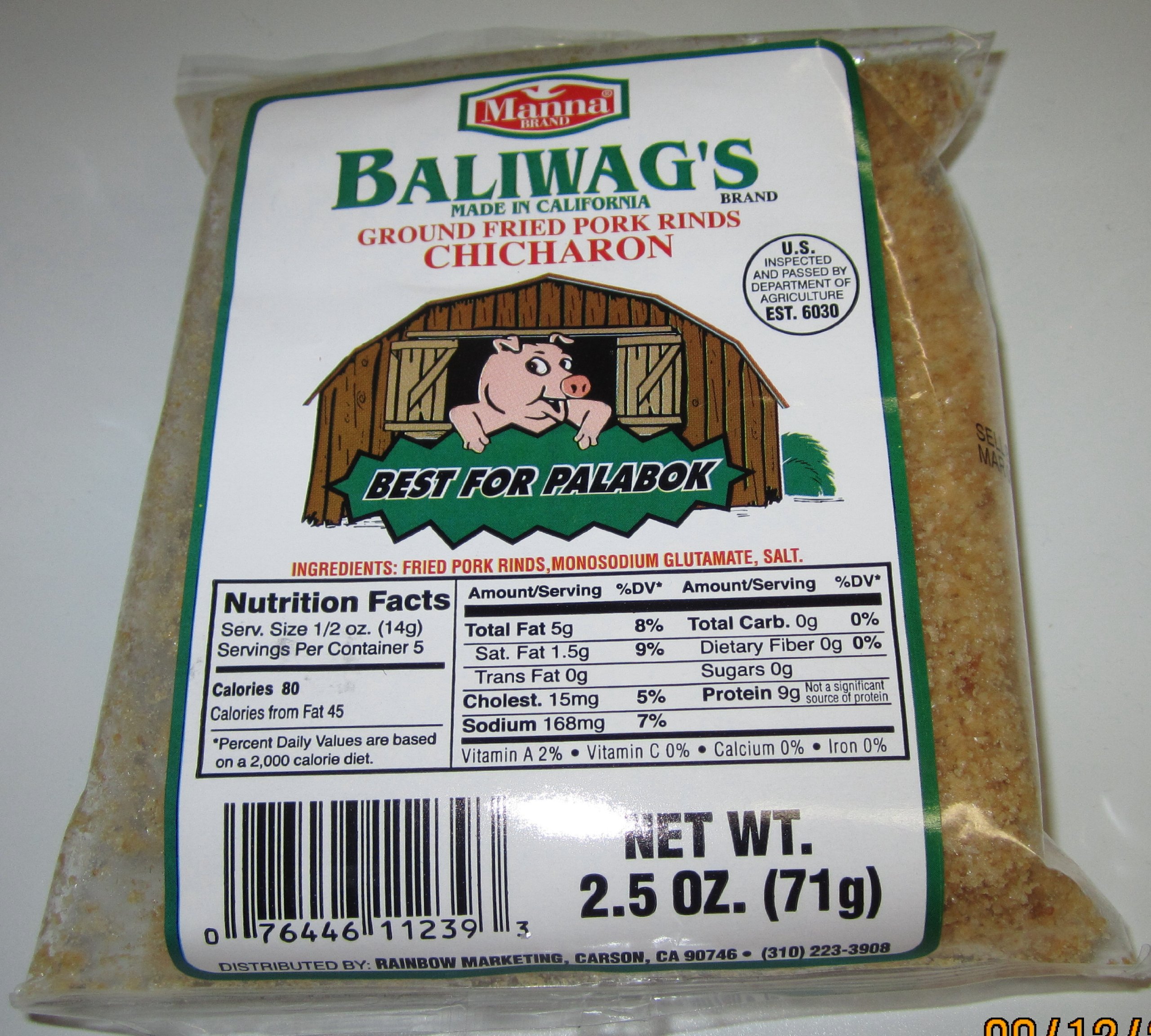 Buy Baliwag Ground Pork Rinds or Ground Pork Chicharon Pack of Three 2.