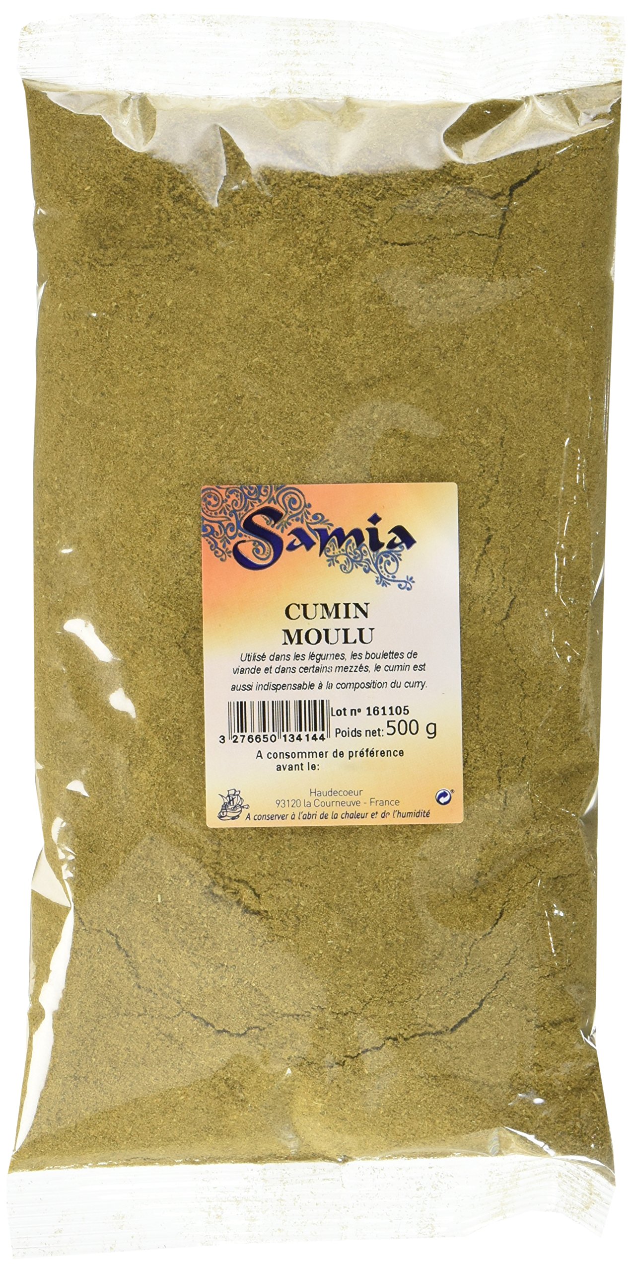 Samia Cumin Moulu 500 g - Lot de 5