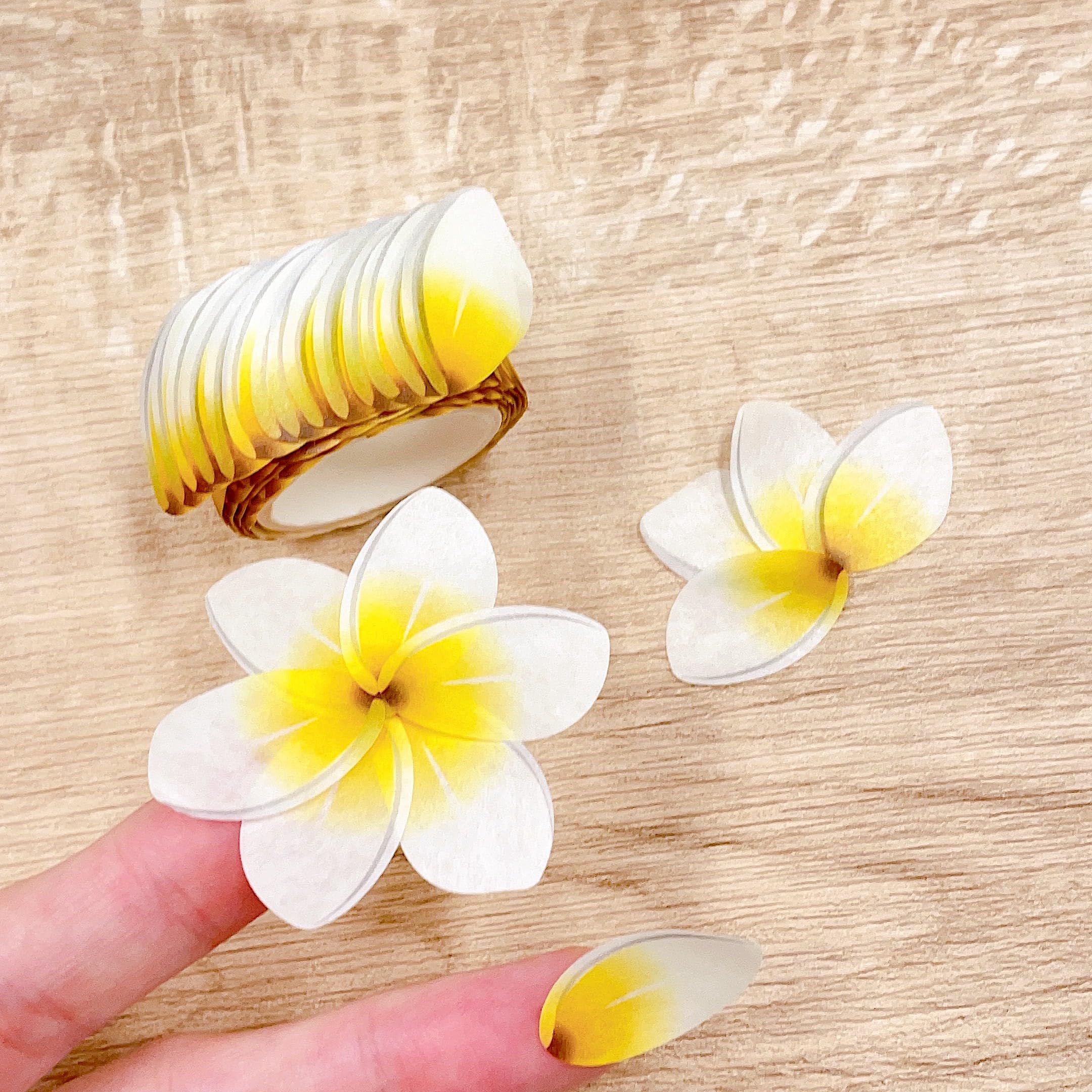 8093】海外特価マステ3/5/巻売りホログラムマスキングテープお花系