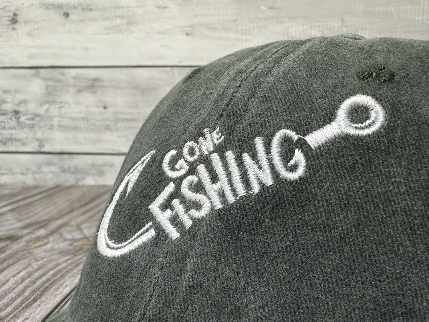 Embroidered Gone Fishing Hats - Image 3