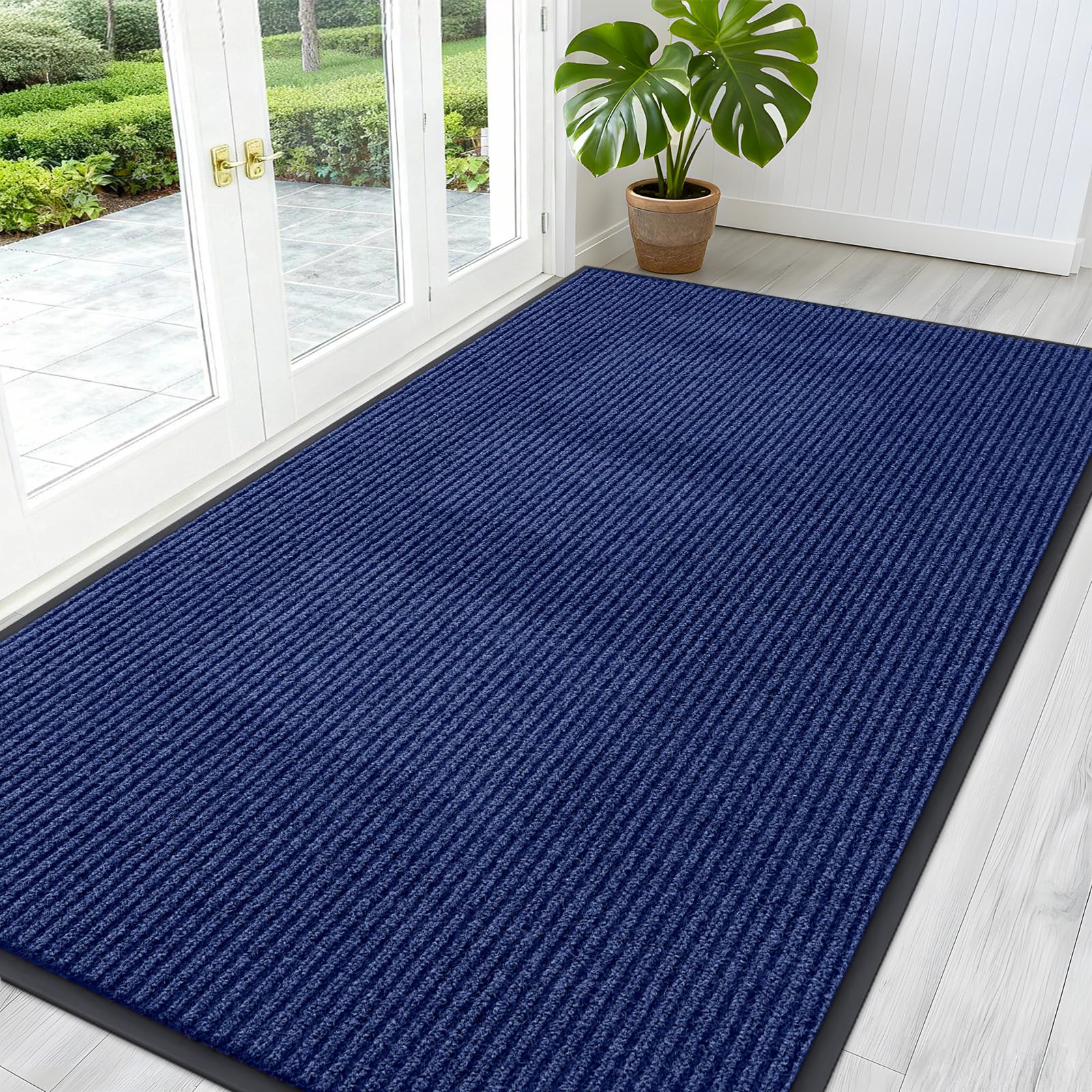 OLANLY Front Door Mat Indoor Outdoor Entrance, Waterproof Heavy Duty Doormat, Fade Resistant, Low Profile, Easy Clean Patio Porch Welcome Floor Mats for Entry, 29.5x17, Beige — view 117