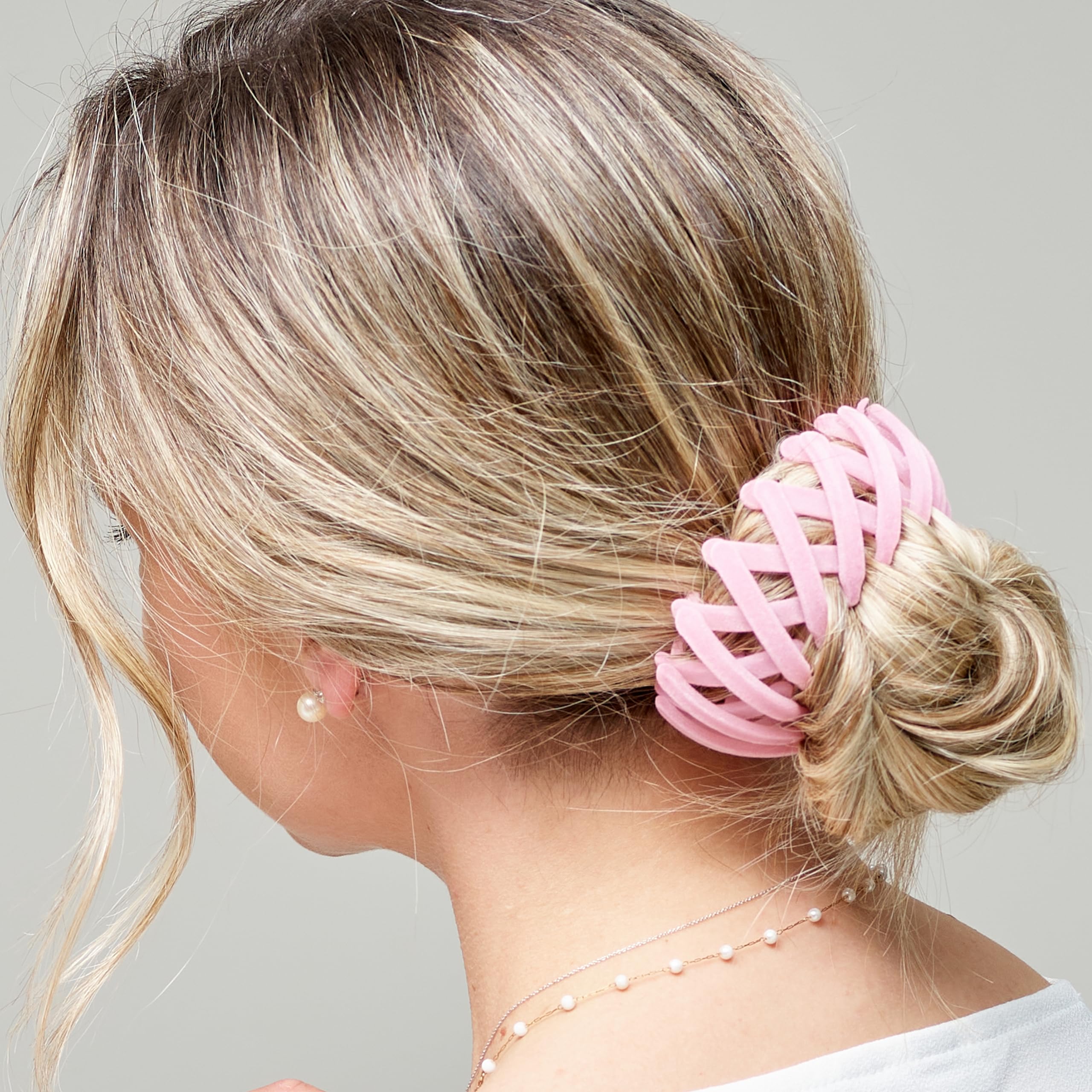 MaternaturaFlexible and Adjustable Hair Barrette Pink Made in Italy