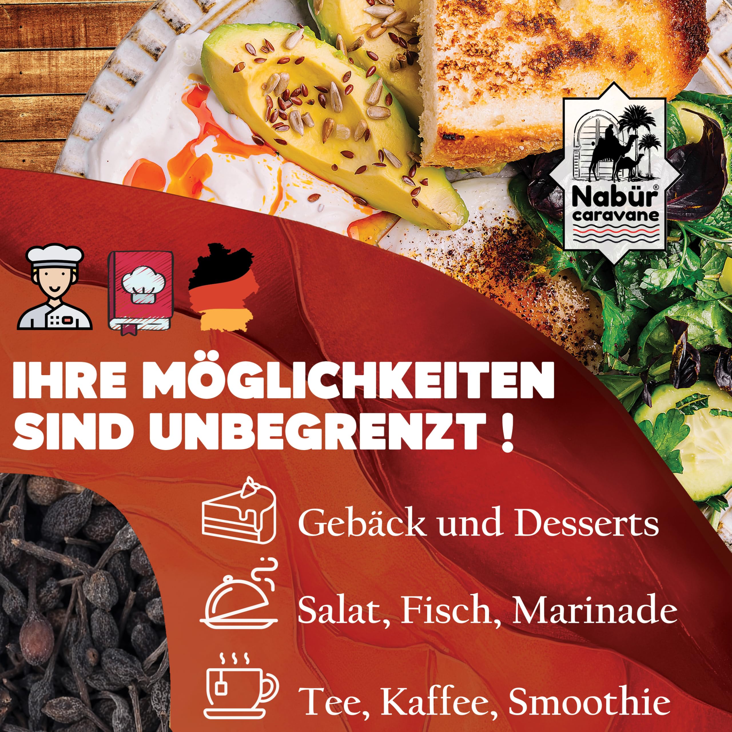 Nabür, 200 g Wilder Pfeffer Voatsiperifery-Pfeffer aus Madagaskar, Gourmet, wilder Madagaskar-Pfeffer