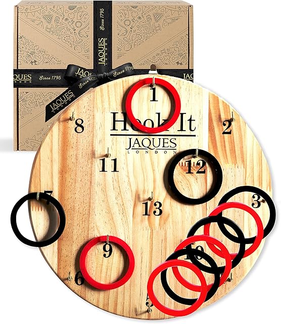 Jaques of London Hoopla Ring Toss Game | Wooden Games with Hoops | Garden Games for Kids | Outdoor Games for Kids | Since 1795