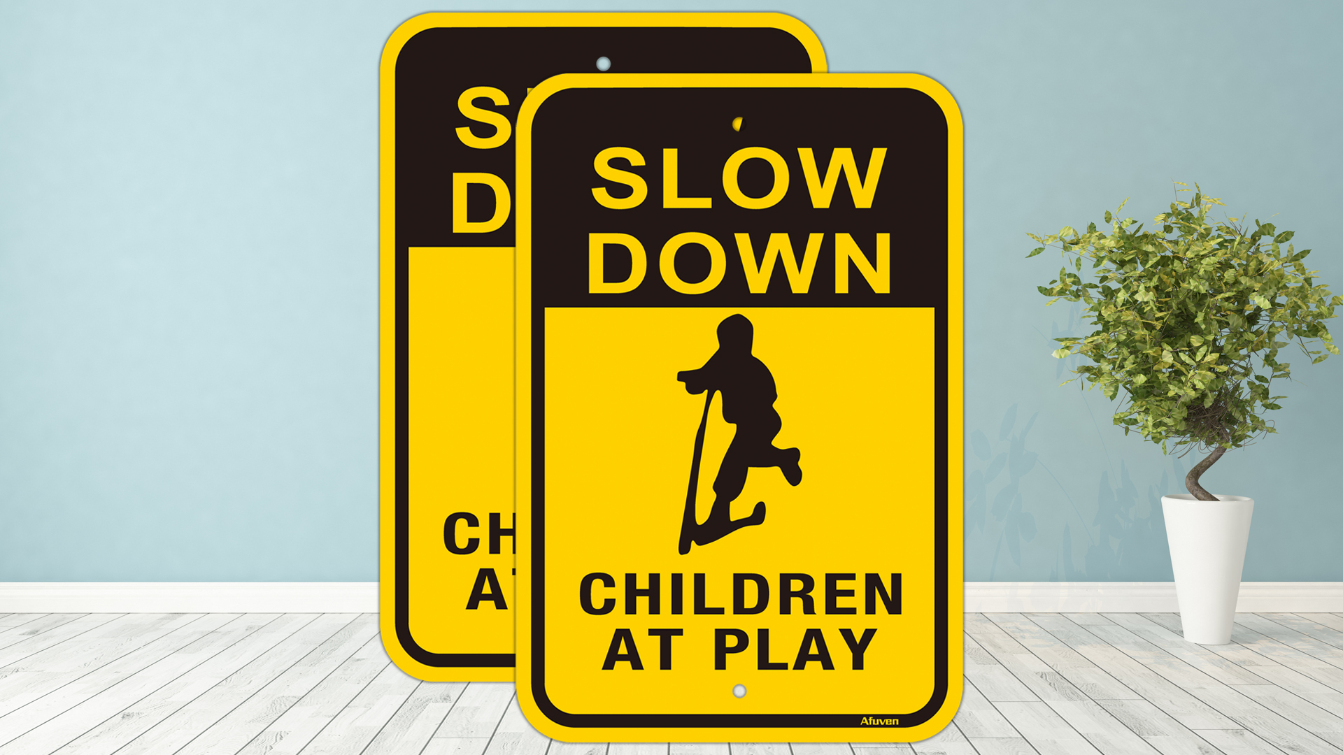Sigo Signs 'Not A Playground' Keep Out Sign - 18x18 Inch Durable Outdoor HDPE Sign, Made In USA - View #2