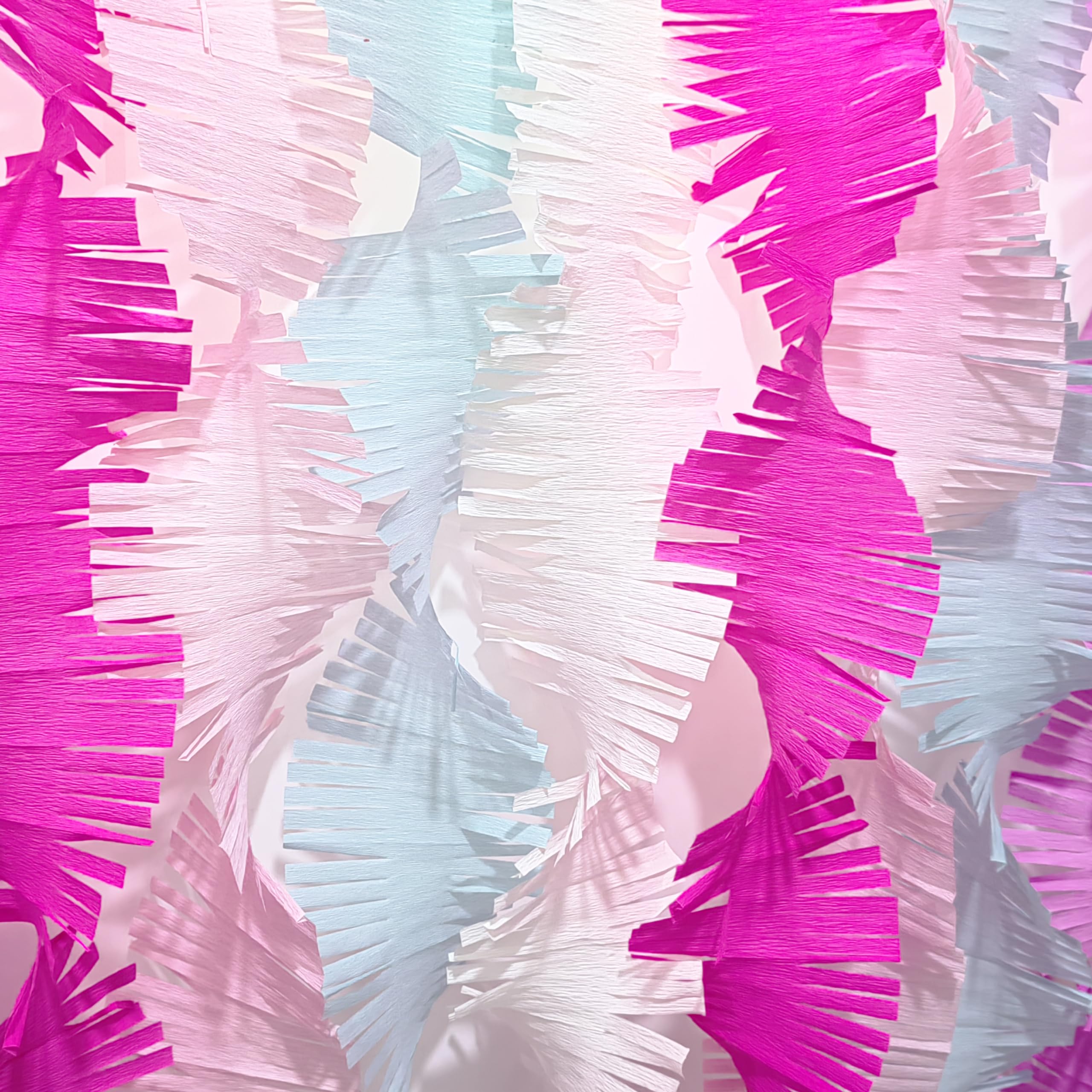 Party Paper Backdrop Crepe Paper Swirls Garland Backdrop Fringe Paper Hanging Streamers for All Party Events, Garland Backdrop Events Accessories