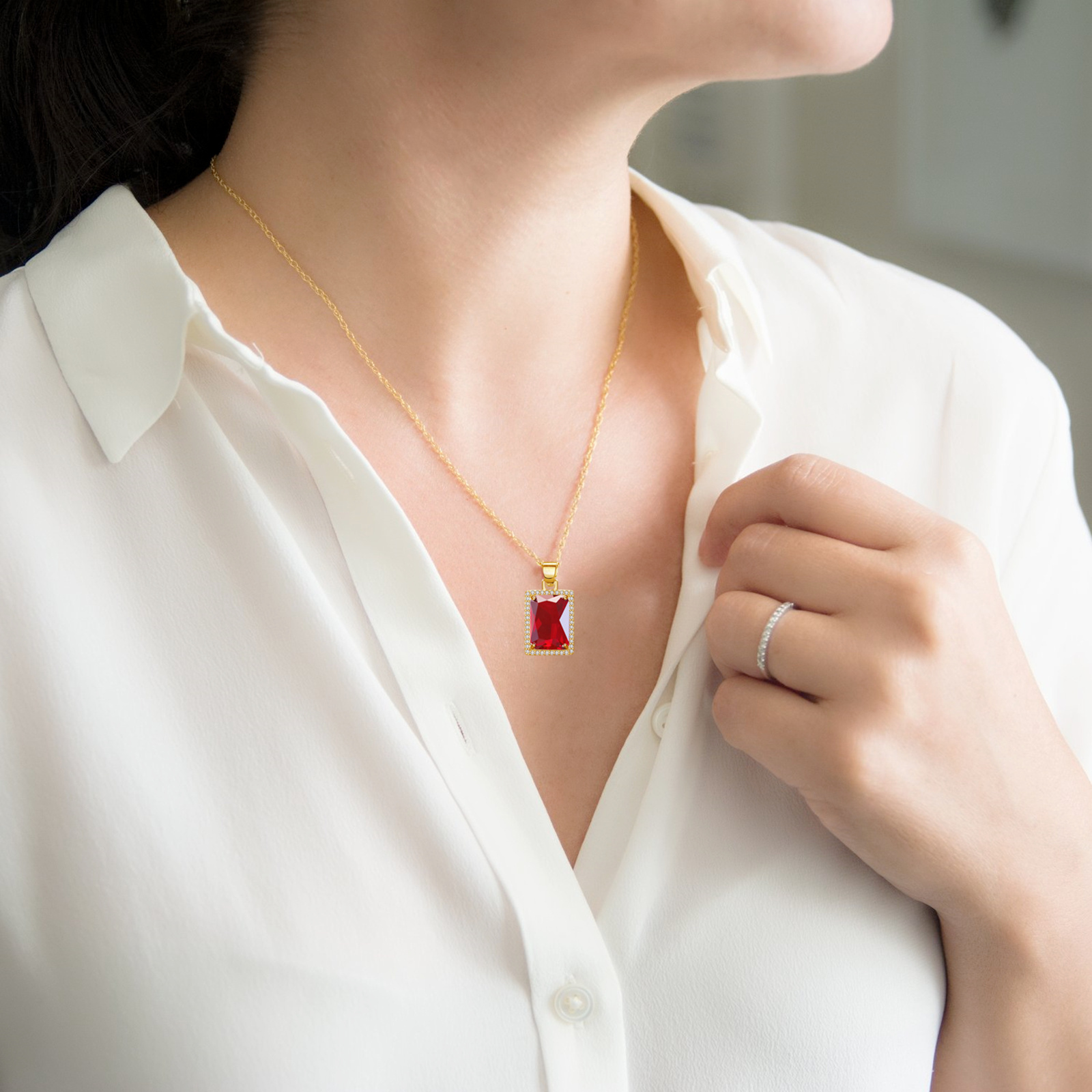 Anello Rubino Significato Rubini Rubino Pietra VONSSY Collana Con