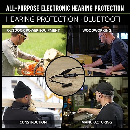 Miniatura 2 de ISOtunes Auriculares Xtra 2.0 protección auditiva Bluetooth compatible con OSHA, aislamiento de sonido NRR de 27 dB, límite de volumen de 85 dB,