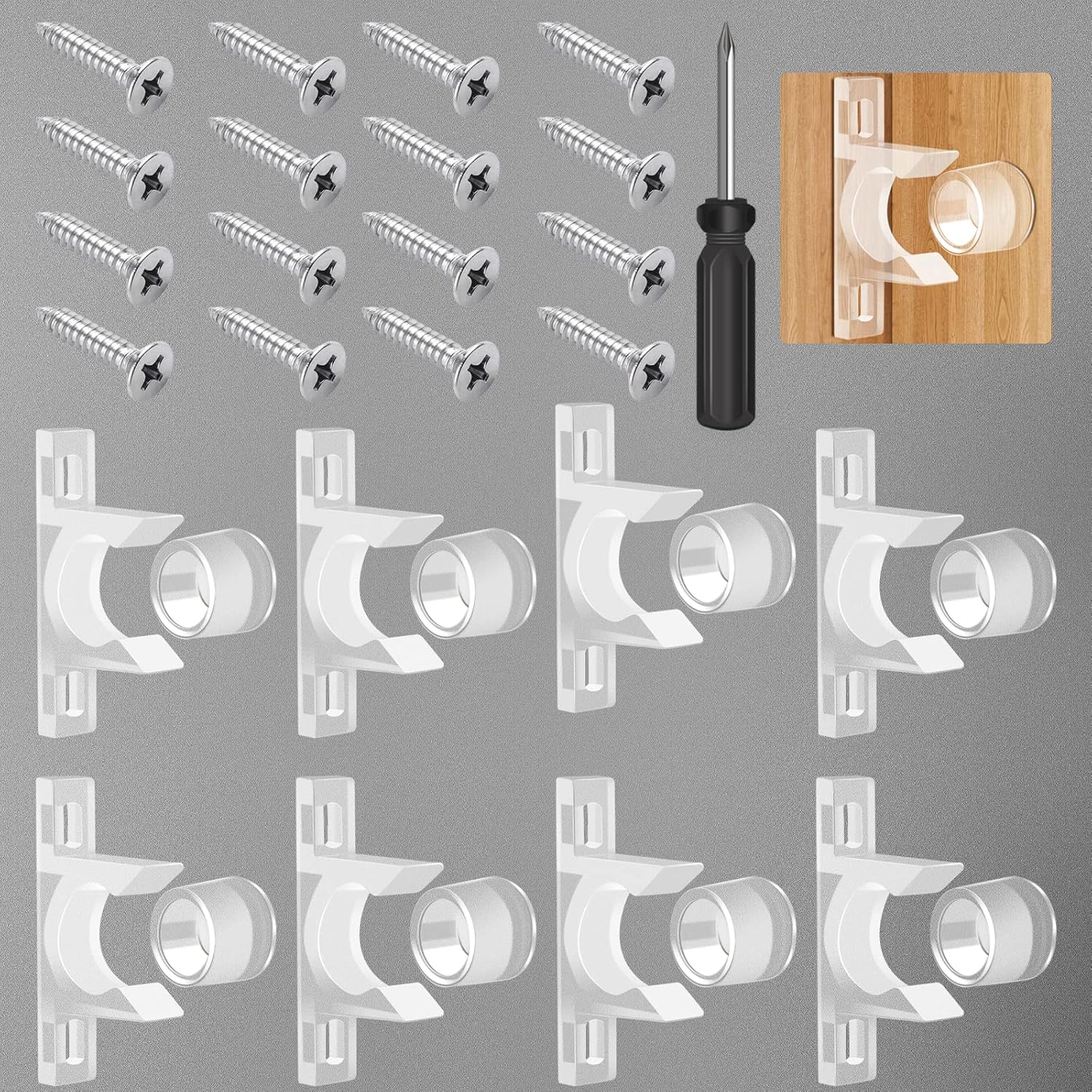 KIBBEH 8 Sets False Front Clips Kitchen Doors