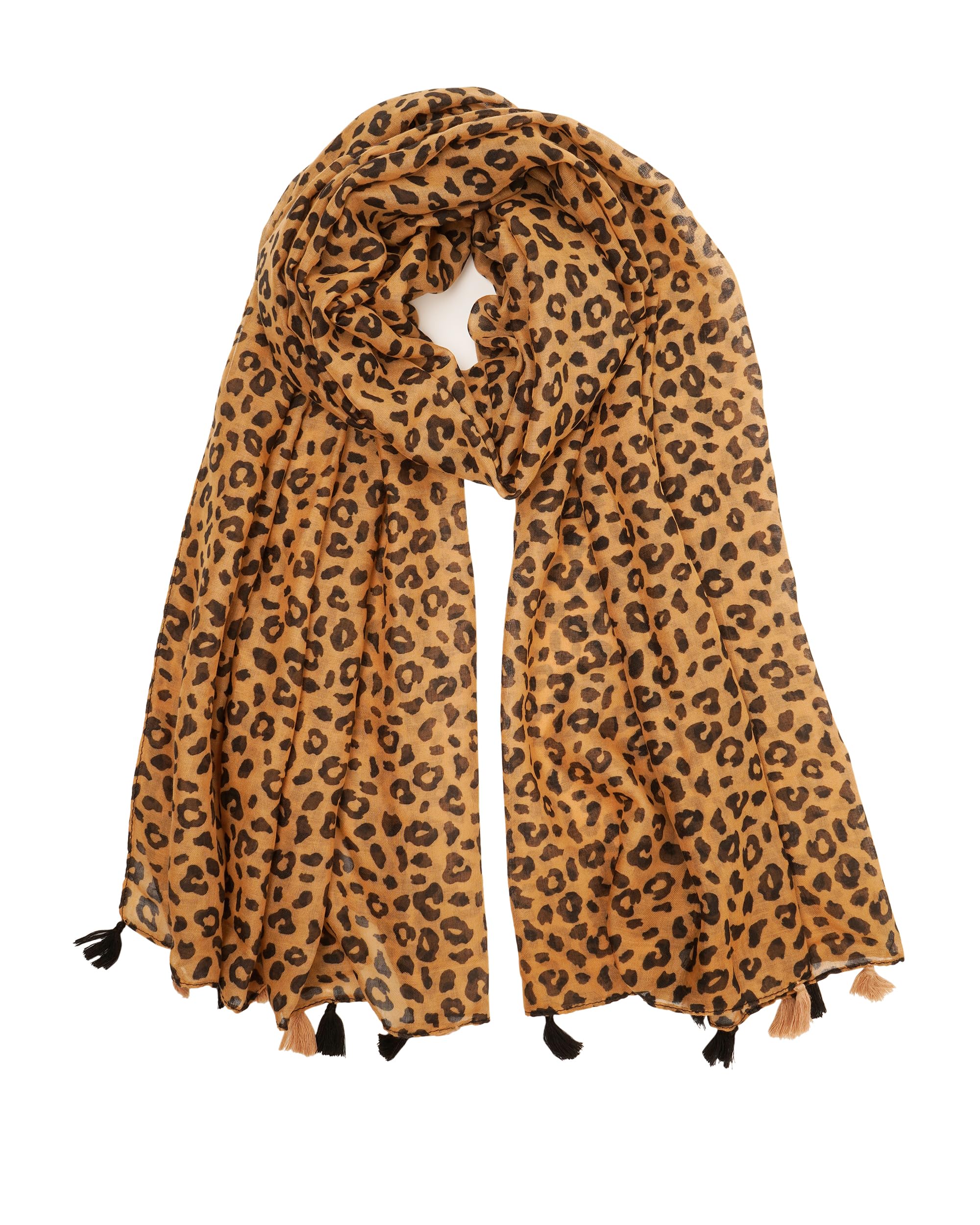 YOUR SMILELarge Boho Scarf for Women Lightweight Floral Printed Scarves Fall Winter Fashion Fringed Shawl wraps