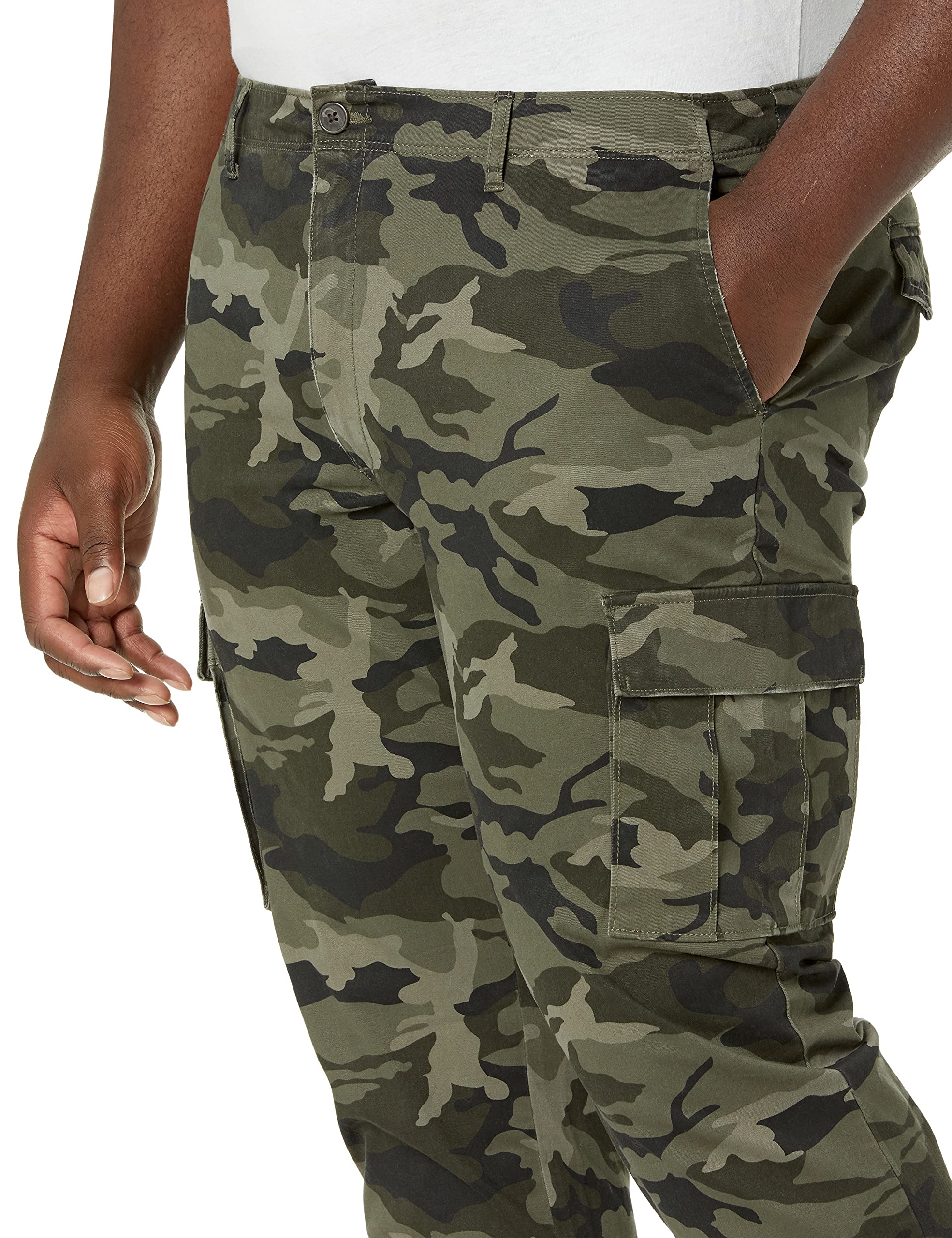 Amazon Essentials Men's Straight Fit Stretch Cargo Work Trousers (Available in Big & Tall) — view 4