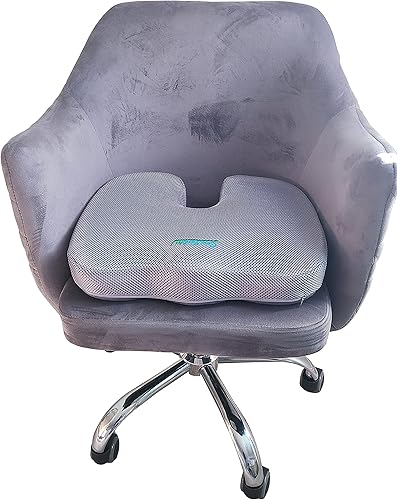 Miniatura 3 de Comfort4U Cojín ortopédico de espuma viscoelástica para asiento de automóvil, silla de oficina, silla de juegos, asiento de barco, cojín de coxis,