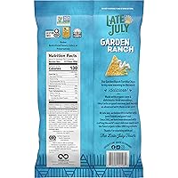 Vista 38 de Late July Snacks Chips de tortilla orgánica finos y crujientes con chía y quinua, bolsa de 10.1 onzas (paquete de 9)