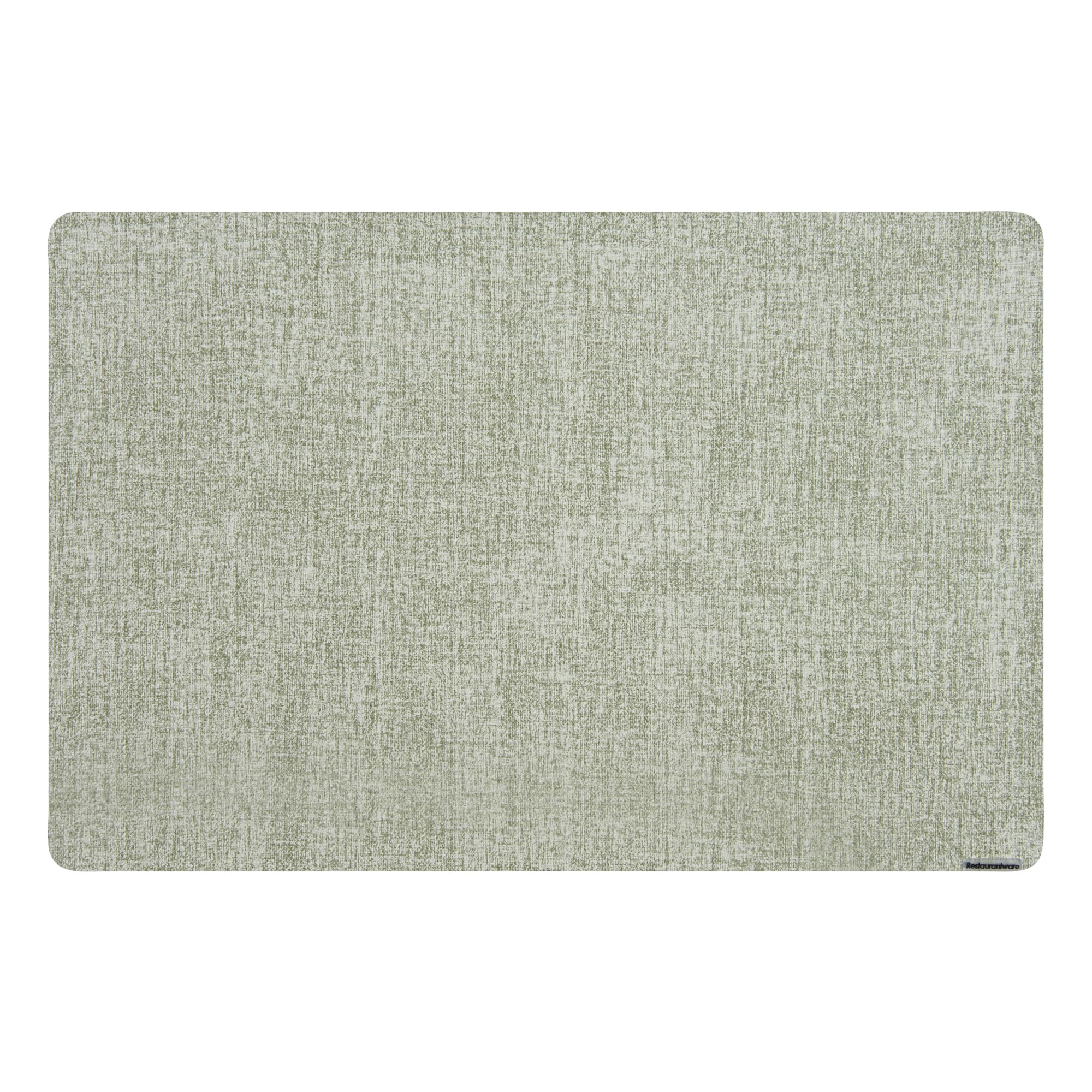Restaurantware - Manteles Individuales de Malla Vaquera de 17.7 x 11.8 Pulgadas, 6 manteles Individuales rectangulares para Mesa de Cocina, Tacto de Lino, duraderos, manteles Individuales de Vinilo