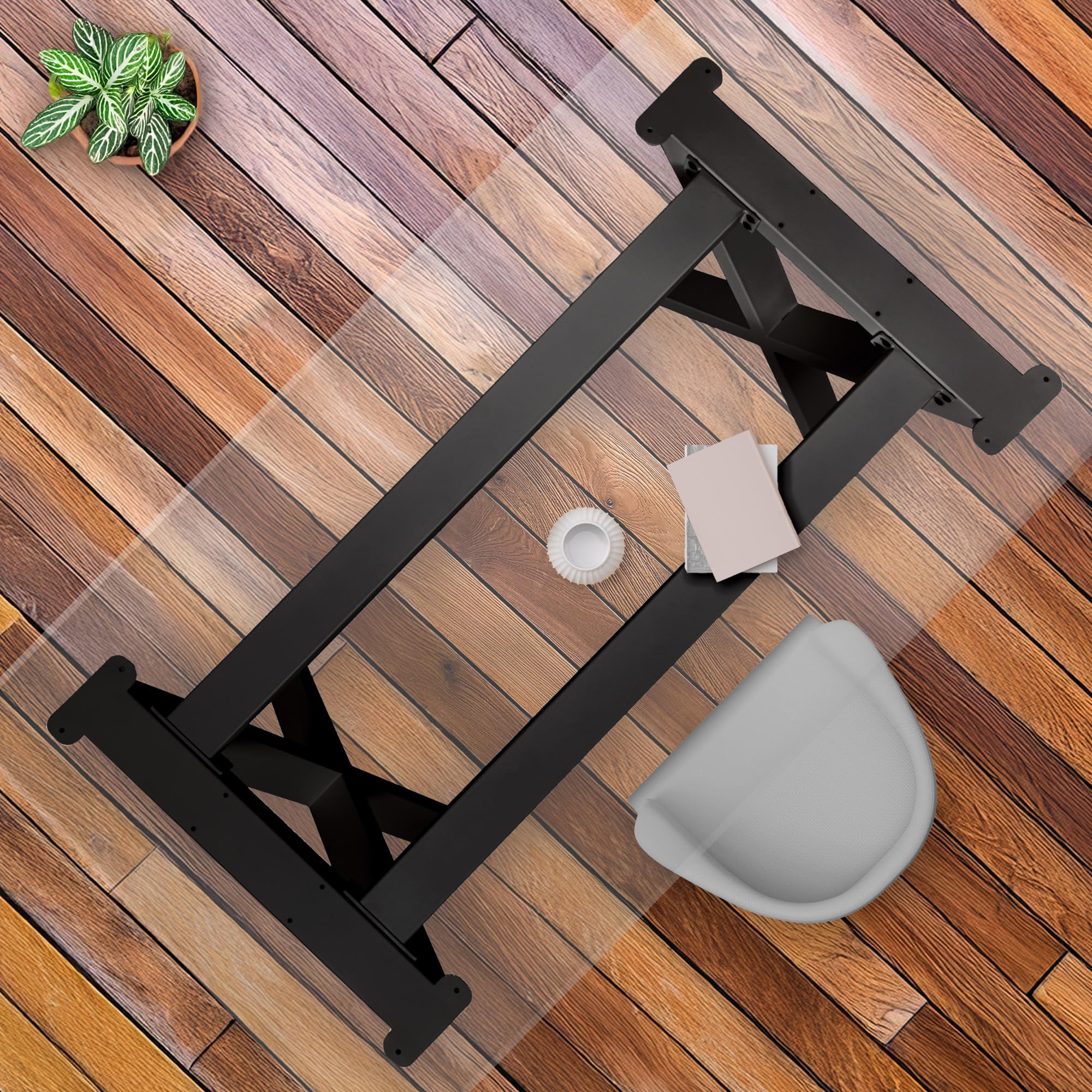 NEXT LEVEL - Patas para Mesas, 65x74cm, Perfil 80x40mm, Incluye Tirantes para la Estabilidad, Compatible con Madera y Cristal y Anchos de 70-100cm, Ideal para Escritorio y Comedor