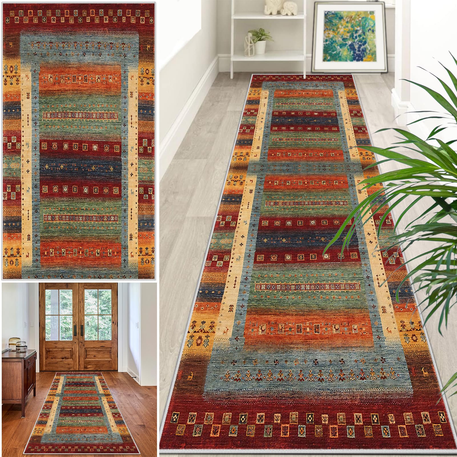 Dywan, bieżnik na korytarz, chodnik kuchenny - długi, 120 x 250 cm, do kuchni, do sypialni, przy wejściu, sprzedawany na metry, regulowany, antypoślizgowy