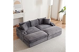 Comfy and Oversized: The Ultimate Couch for Spacious Relaxation