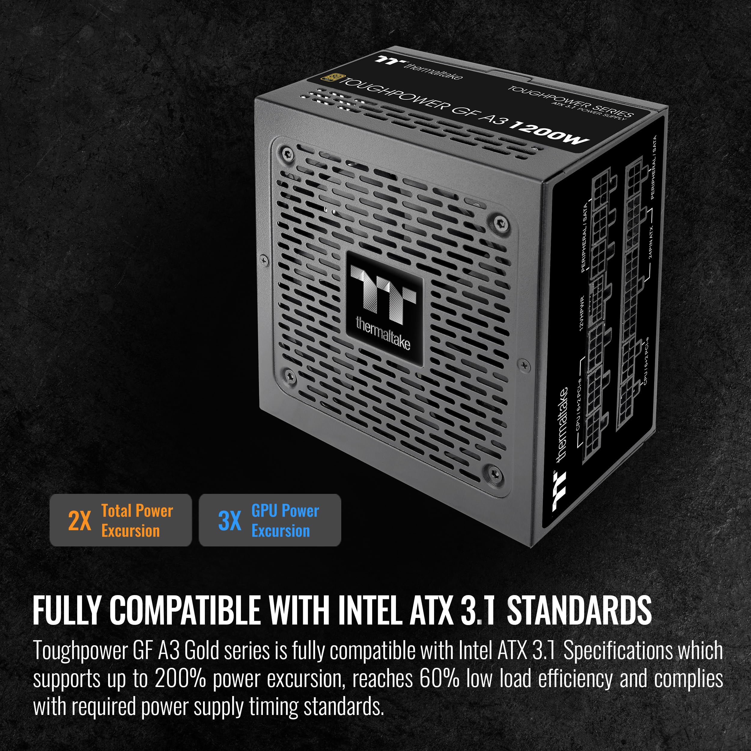 Amazon.com: Thermaltake Toughpower GF A3 1200W, True 600W 12V-2x6