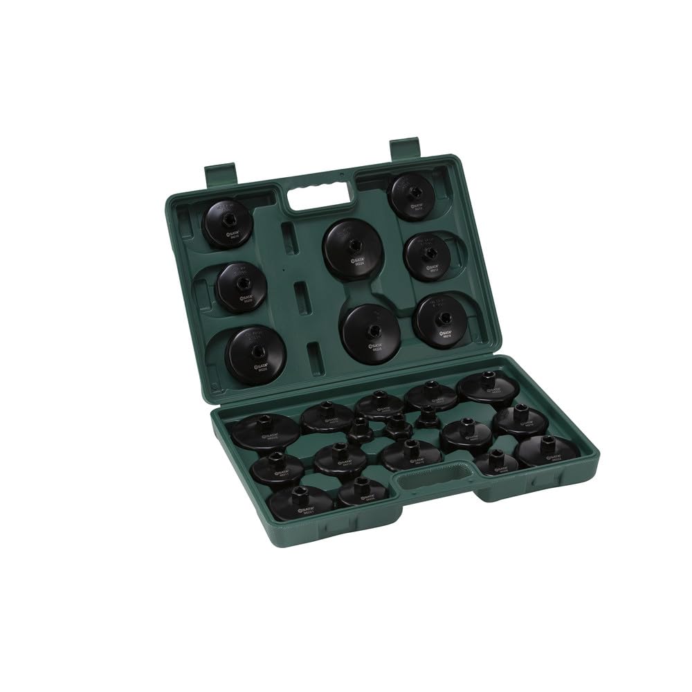 SATA Set di chiavi universali per filtro olio ST09705 (motore set oil), compatibile con azionamento da 1/2", superficie rivestita elettrolitica nera per durata e resistenza alla corrosione
