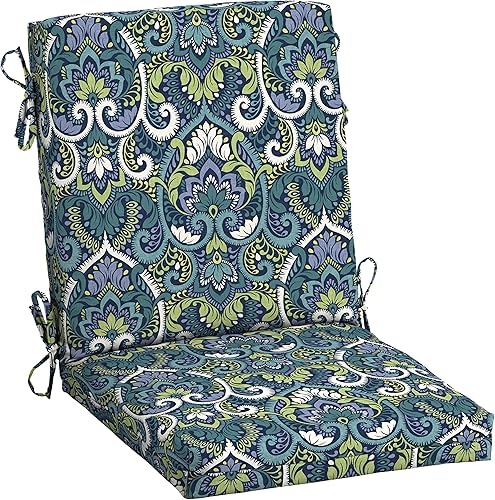 Miniatura 10 de Arden Selections Cojín para silla de exterior de 16.5 x 18 pulgadas, color verde musgo Leala