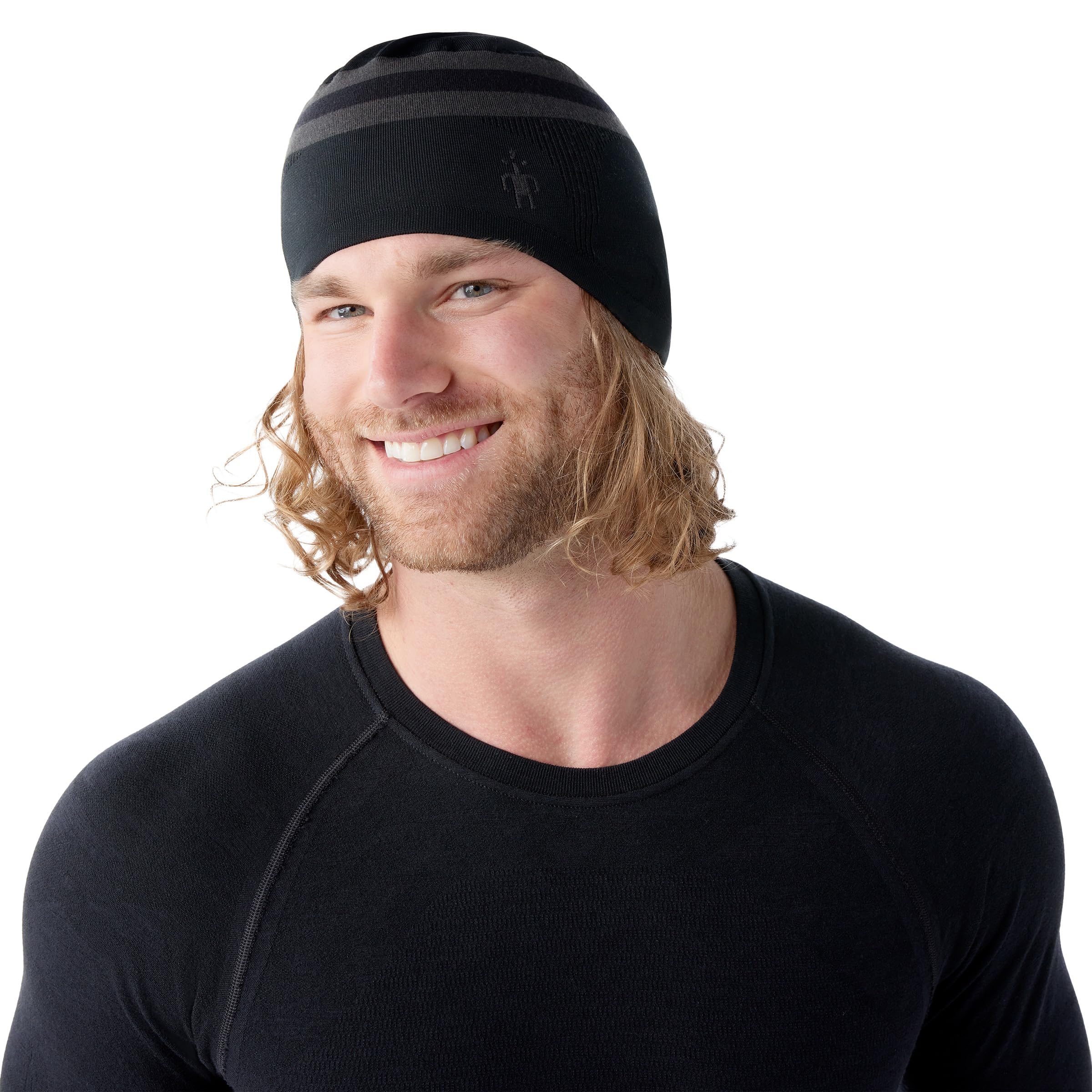 Smartwool Intraknit Berretto Tecnico in Lana Merino, Nero-Antracite, Taglia Unica