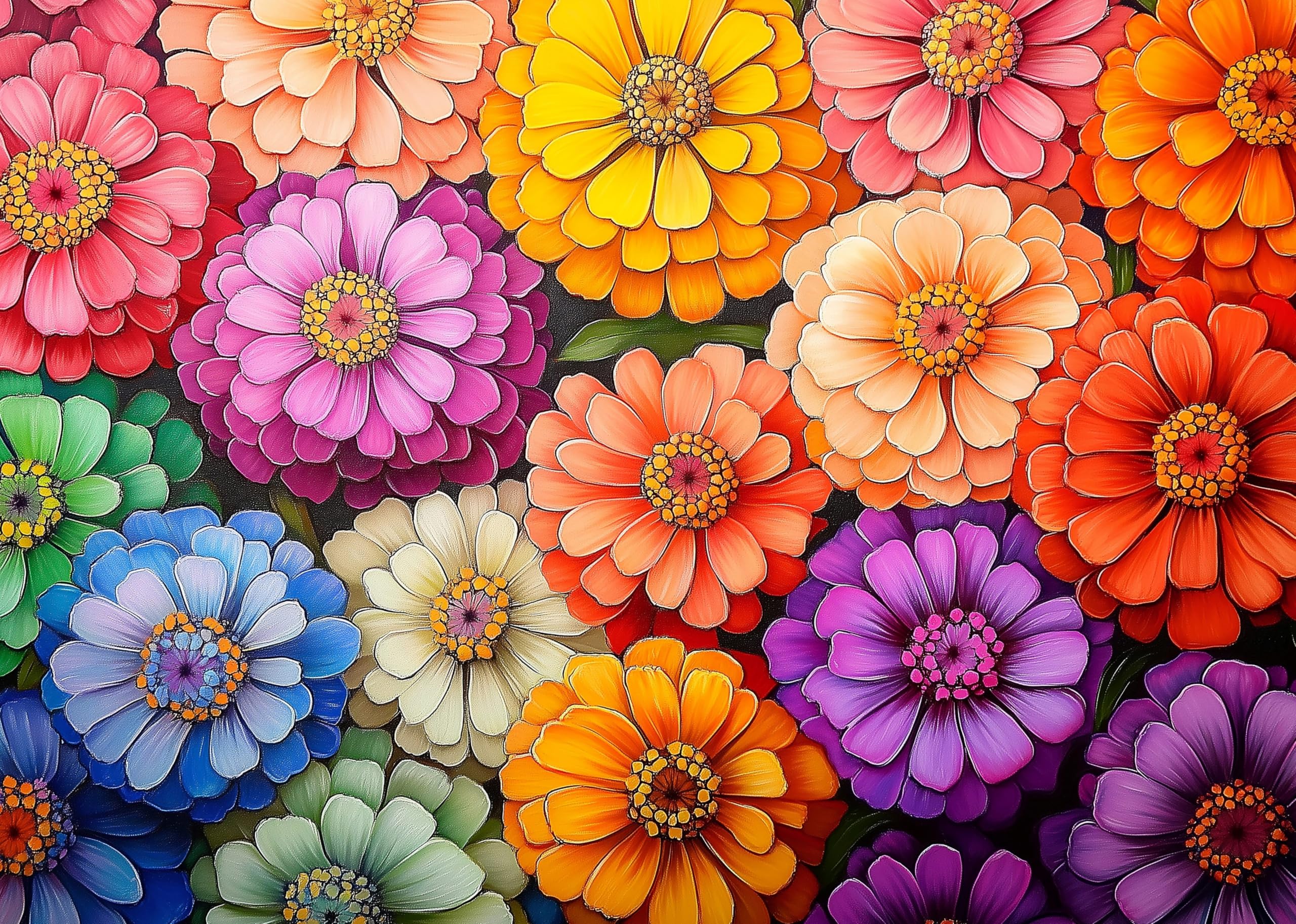 AveJoys Jigsaw Puzzles for Adults 1000 Piece Colourful Flowers 27.56 x 19.69 Inch Jigsaw Puzzle for Adults Educational Game 1000 Pieces Puzzles for Adult