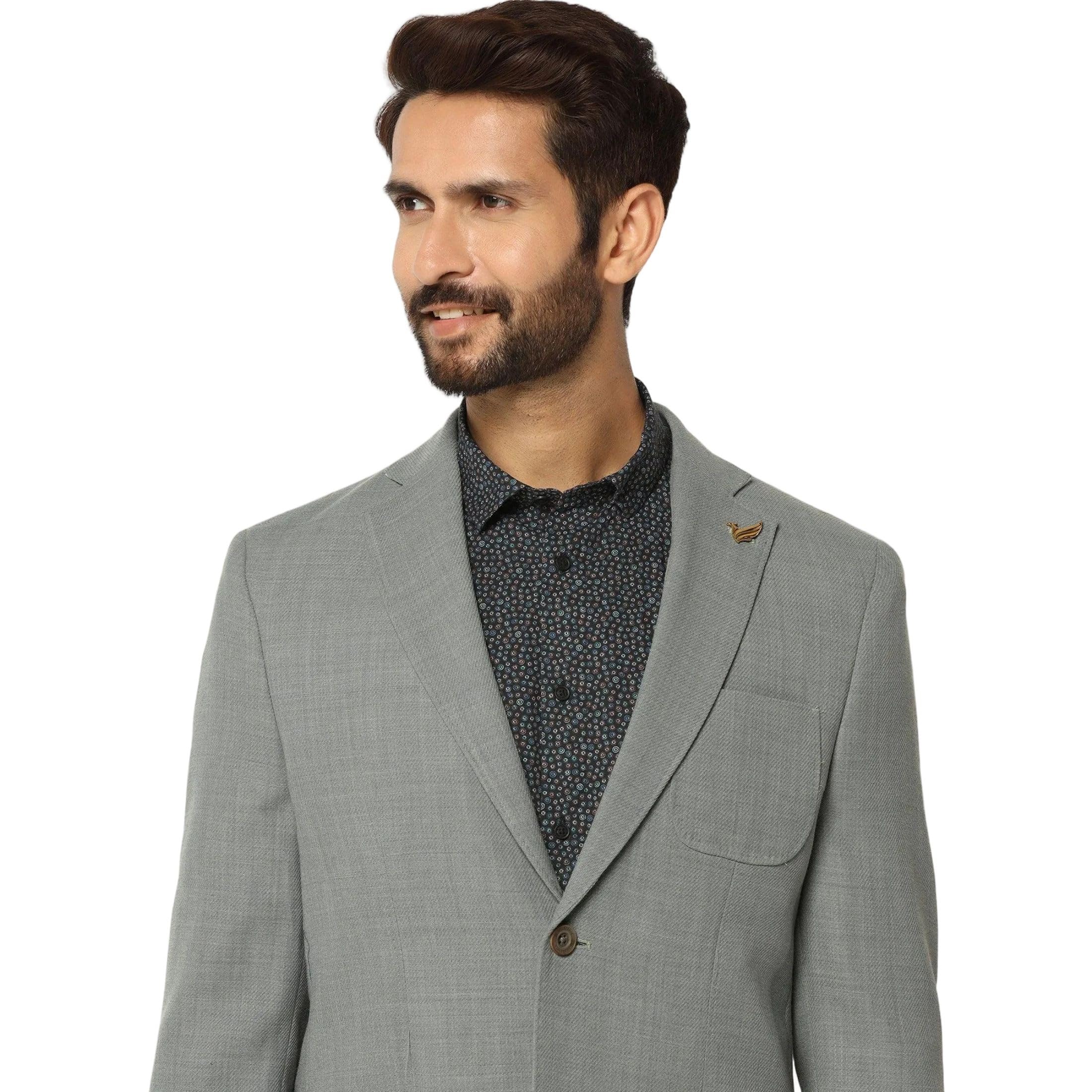 blackberrys Men Wool Solid Slim Fit Blazer-picture-12
