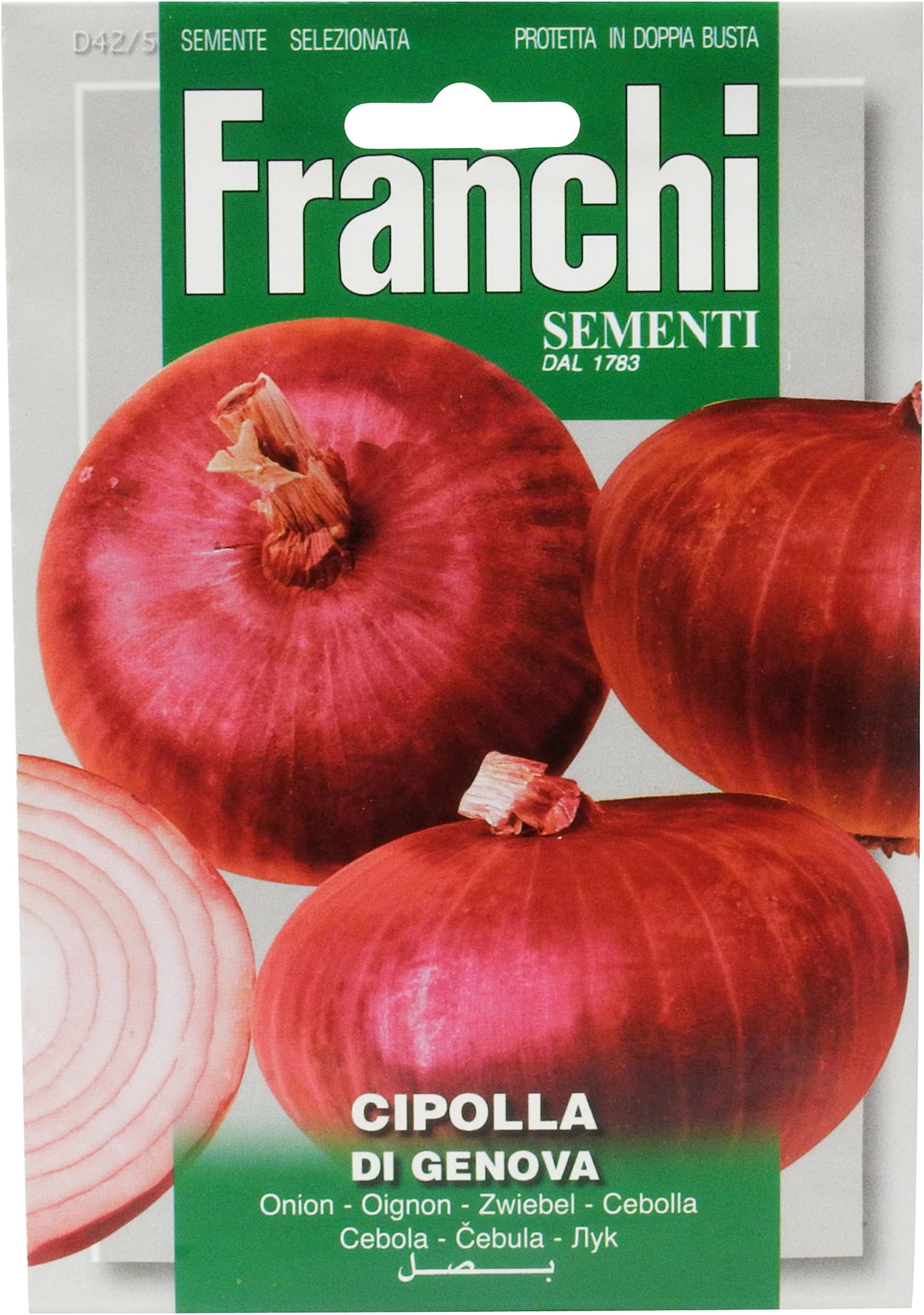 Shibata Gardening Co Franchi Sementi Red Onion of Genoa Seeds