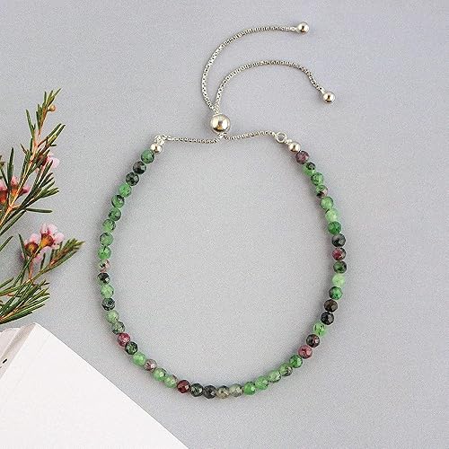 Miniatura 126 de OdrillionGems Natural Yaxaite Gemstones Bolo Bracelet 925 Sterling Silver Faceted Rounds Beads Handmade Minimalist Jewelry Healing Crystals