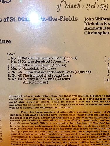 Vista 7 de Handel's Messiah (Arias and Choruses)