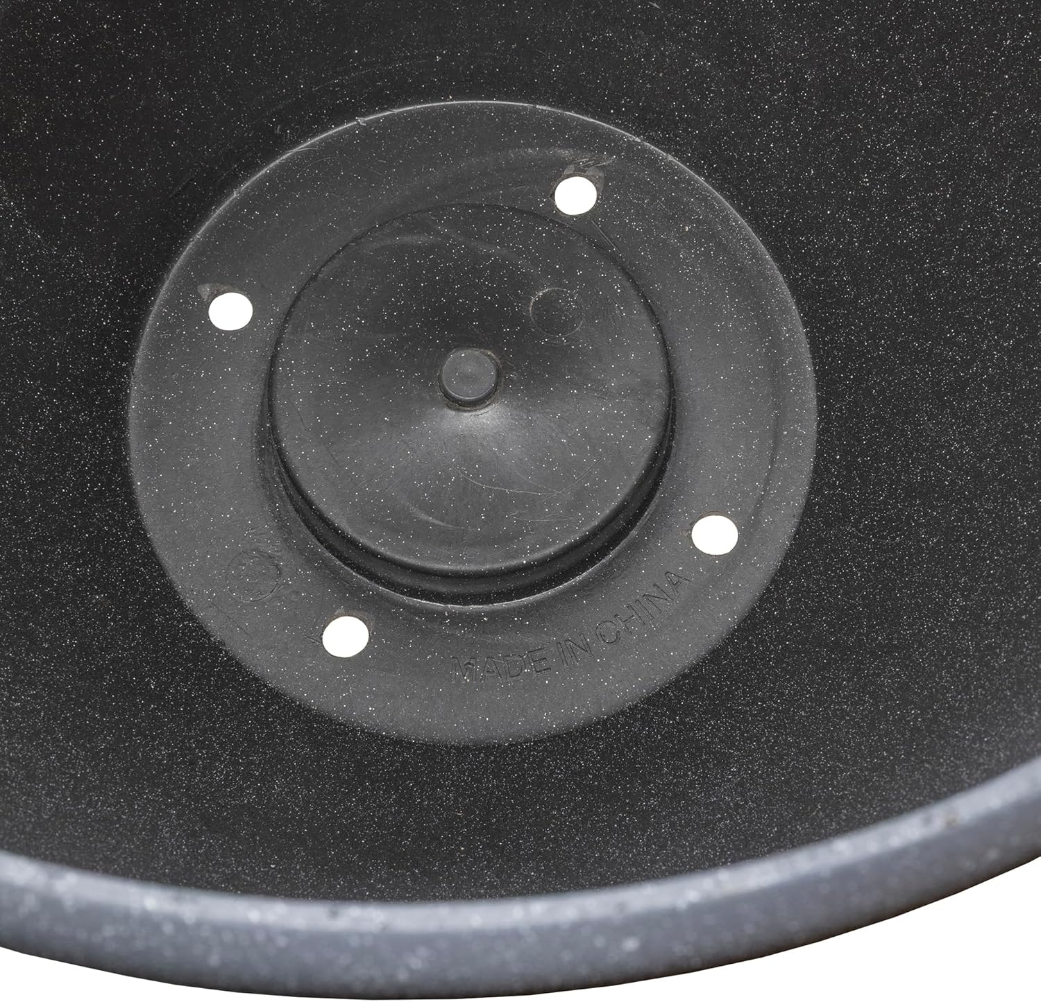 Garden Elements TerraStone Smooth Round Planter, Bluestone, 14in - Classic Indoor/Outdoor Flower Pot with Drainage