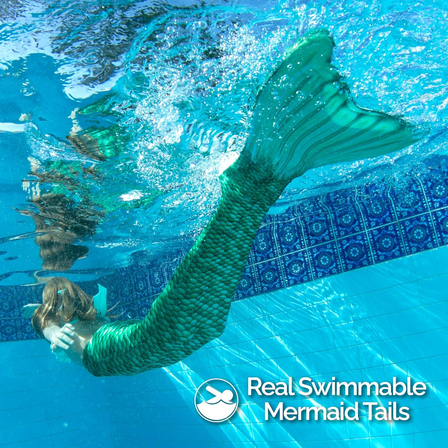 Fin Fun Mermaidens - Adult Mermaid Tails for Swimming for Women with Monofin
