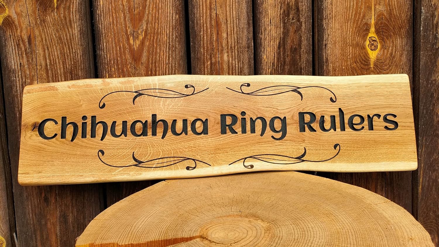 Wooden signboard with your address