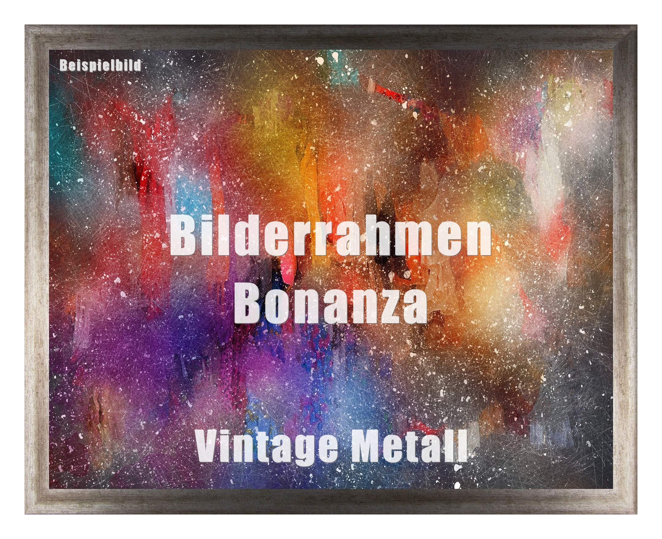 Homedecoration Cornice portafoto Bonanza dimensioni 33 x 70 cm in metallo vintage con vetro acrilico trasparente 1 mm in 52 colori