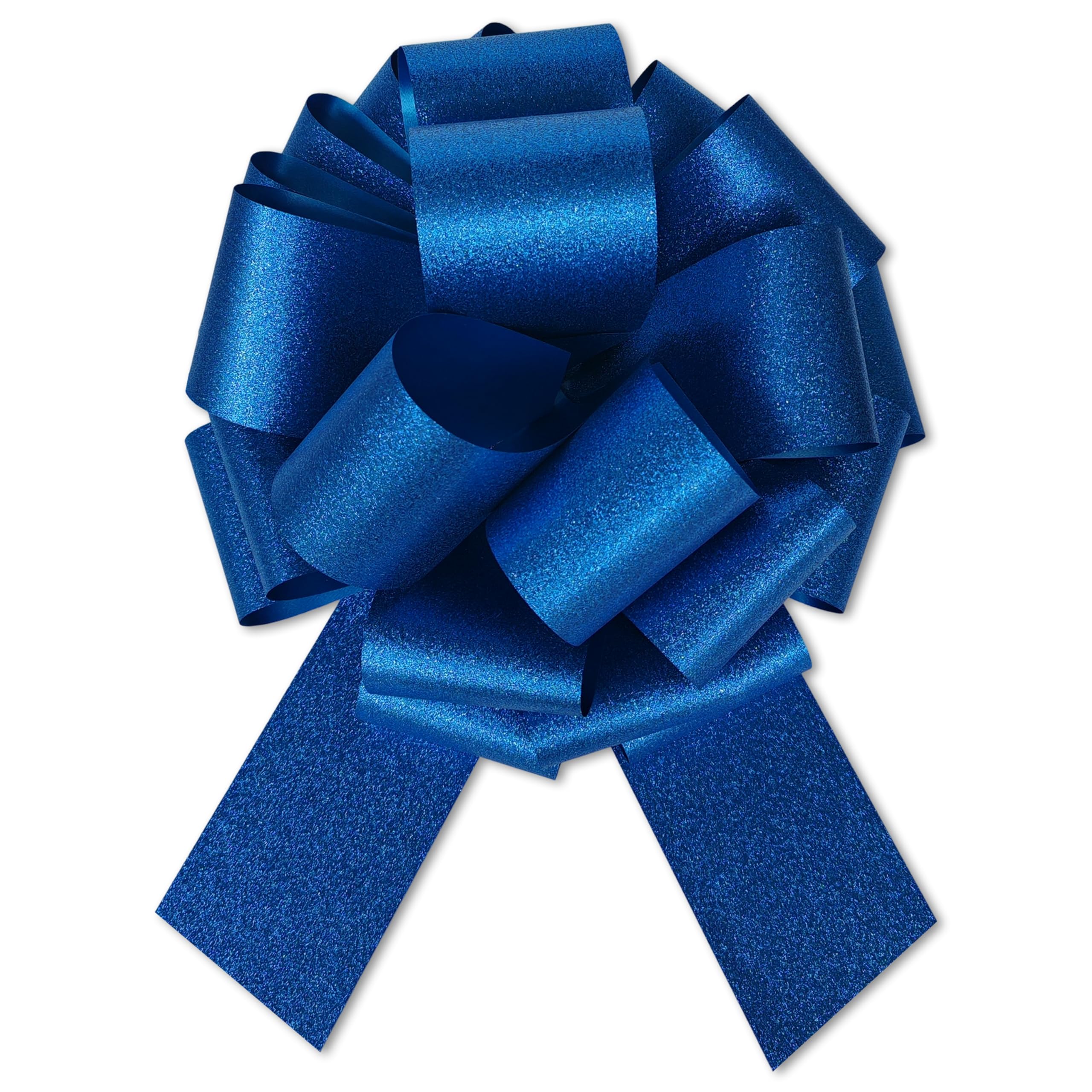 sxvblly 12 Inch Large Glitter Blue Bows,Big Bow for Present,Giant Bow Suitable for Bikes,Appliances,Big Gift Box,Table Decorations and New House Decorations