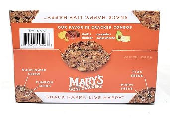 18oz Mary's Gone Crackers Organic, 9 Ounce (Pack of 2)