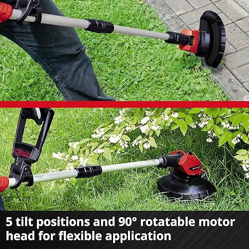 Einhell Cordless Strimmer 18V Power X-Change, 24cm Cutting Width, Cordless Grass Trimmer and Lawn Edger, Includes 20 x Blades, Without Battery GE-CT 18 Li Solo Lawn Trimmer - 6