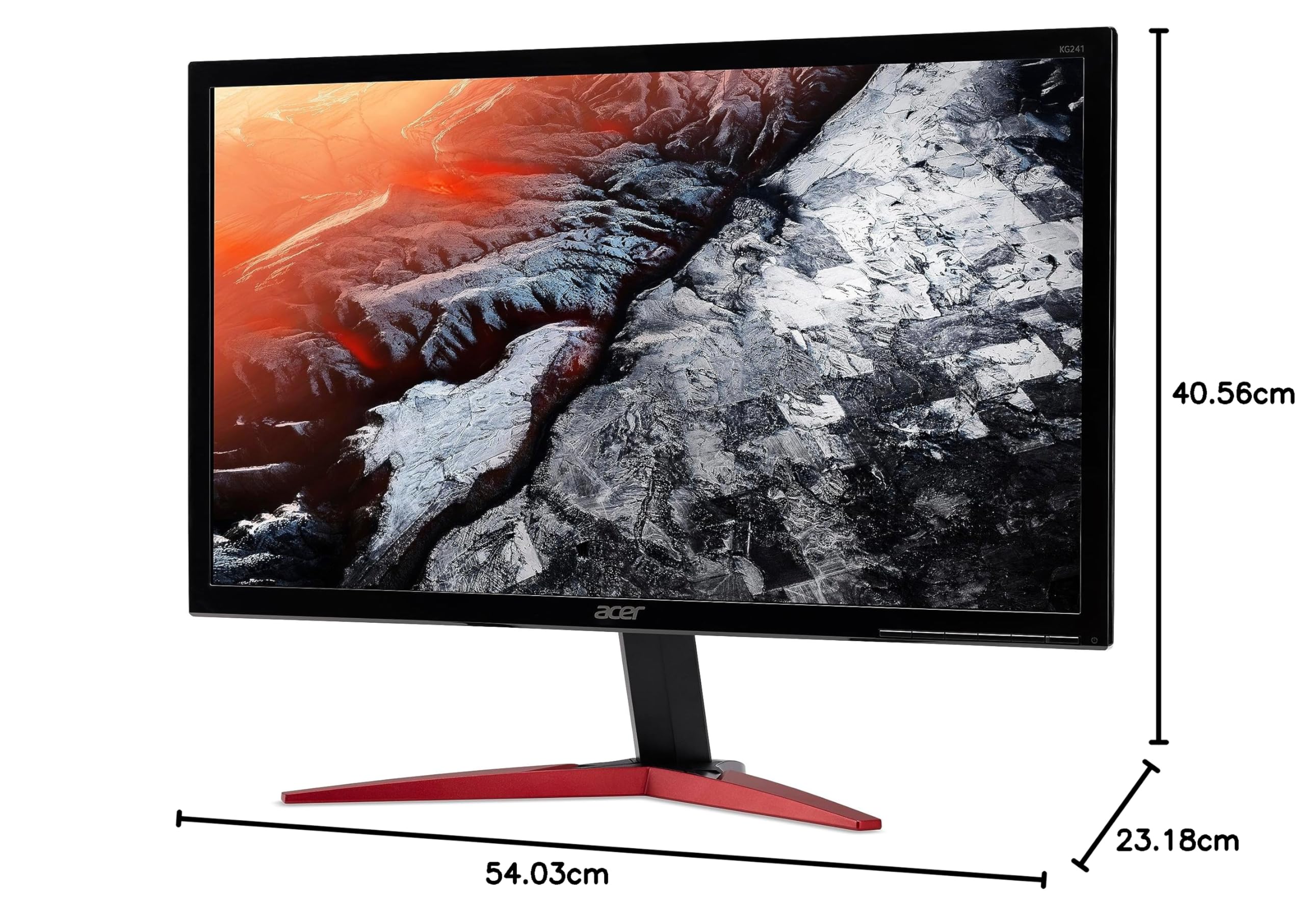 acer Nitro KG241YS3 24 inch Full HD (1920 x 1080) Gaming Monitor - 180Hz, 4ms, VA Panel, FreeSync Premium, 72% NTSC, HDR10, Speakers, DisplayPort, HDMI — view 8