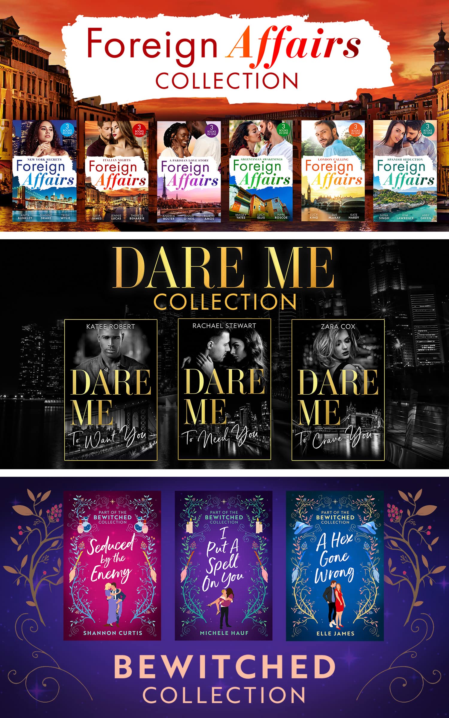 The Foreign Affairs, Dare And Bewitched Collection (English Edition)